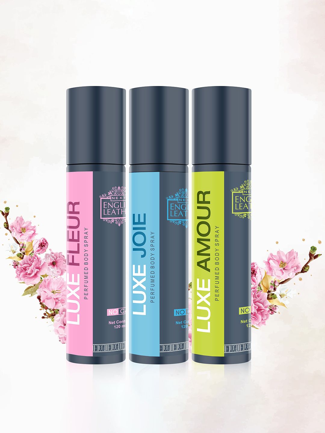 NEXT CARE Set Of 3 Luxe Fleur, Armour & Joi Long Lasting Perfume Body Spray - 120 ml Each-image-46