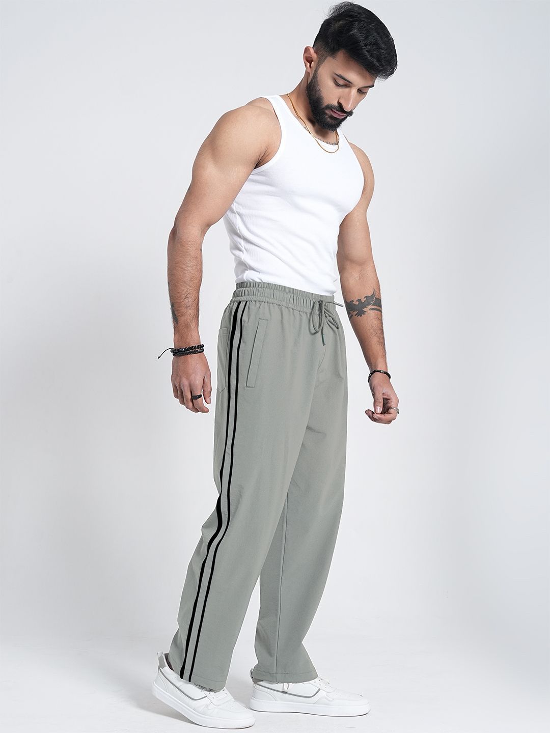 StrideX Men Mid-Rise Loose Fit Track Pants-image-34
