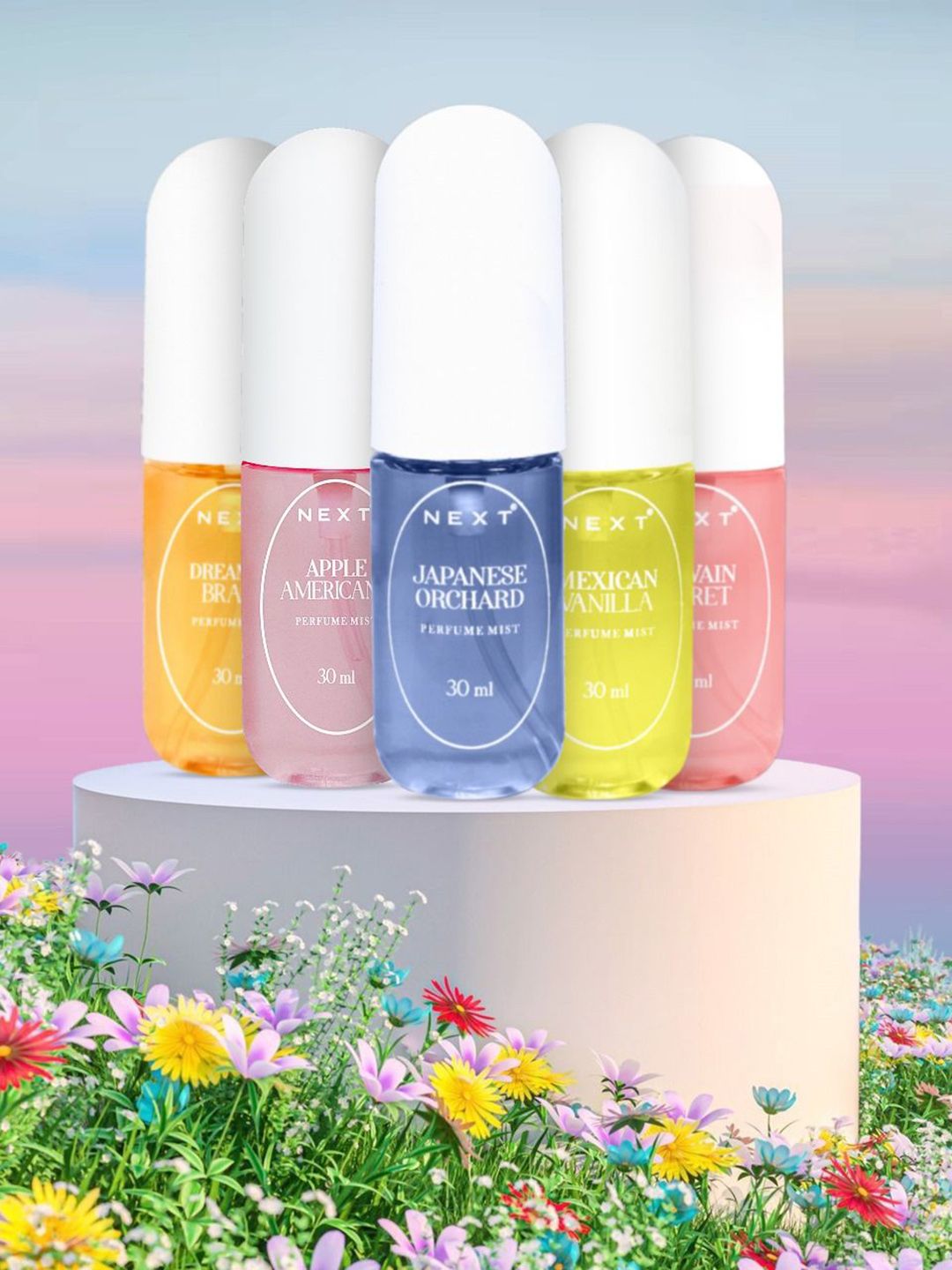 NEXT CARE Women Set Of 5 Long Lasting Body Mist - 30 ml Each-image-21