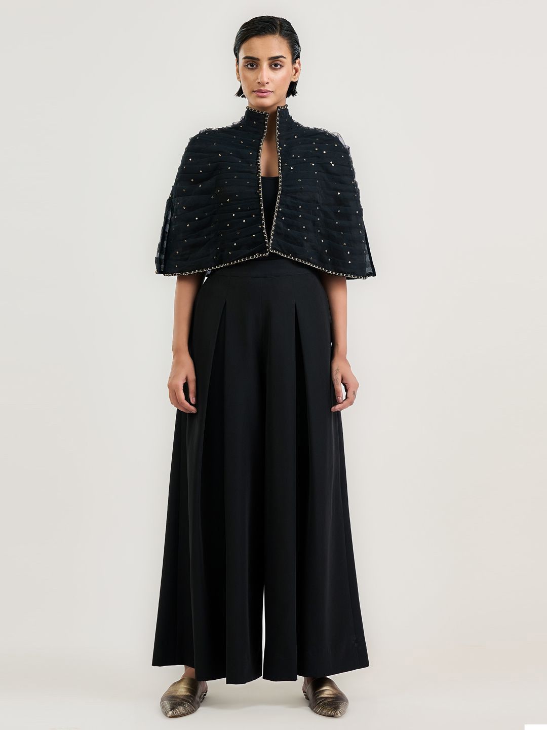 OTT Tarun Tahiliani Women Embellished Cape Top-picture-36