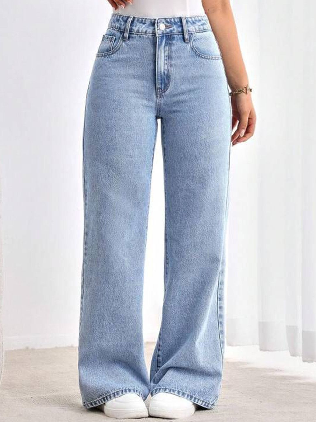 VBEAUTI Women Solid Jean Boyfriend Fit High-Rise Stretchable Jeans-picture-48