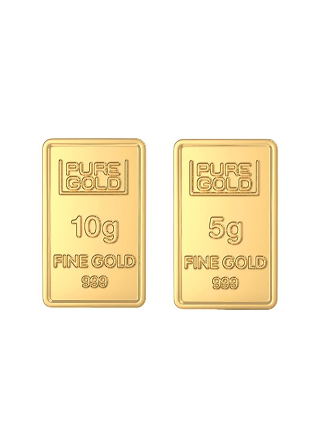 JoyalukkasPack Of 2 24 KT 999 Purity Floral Gold Bar Combo 10 g + 5 g-image-20