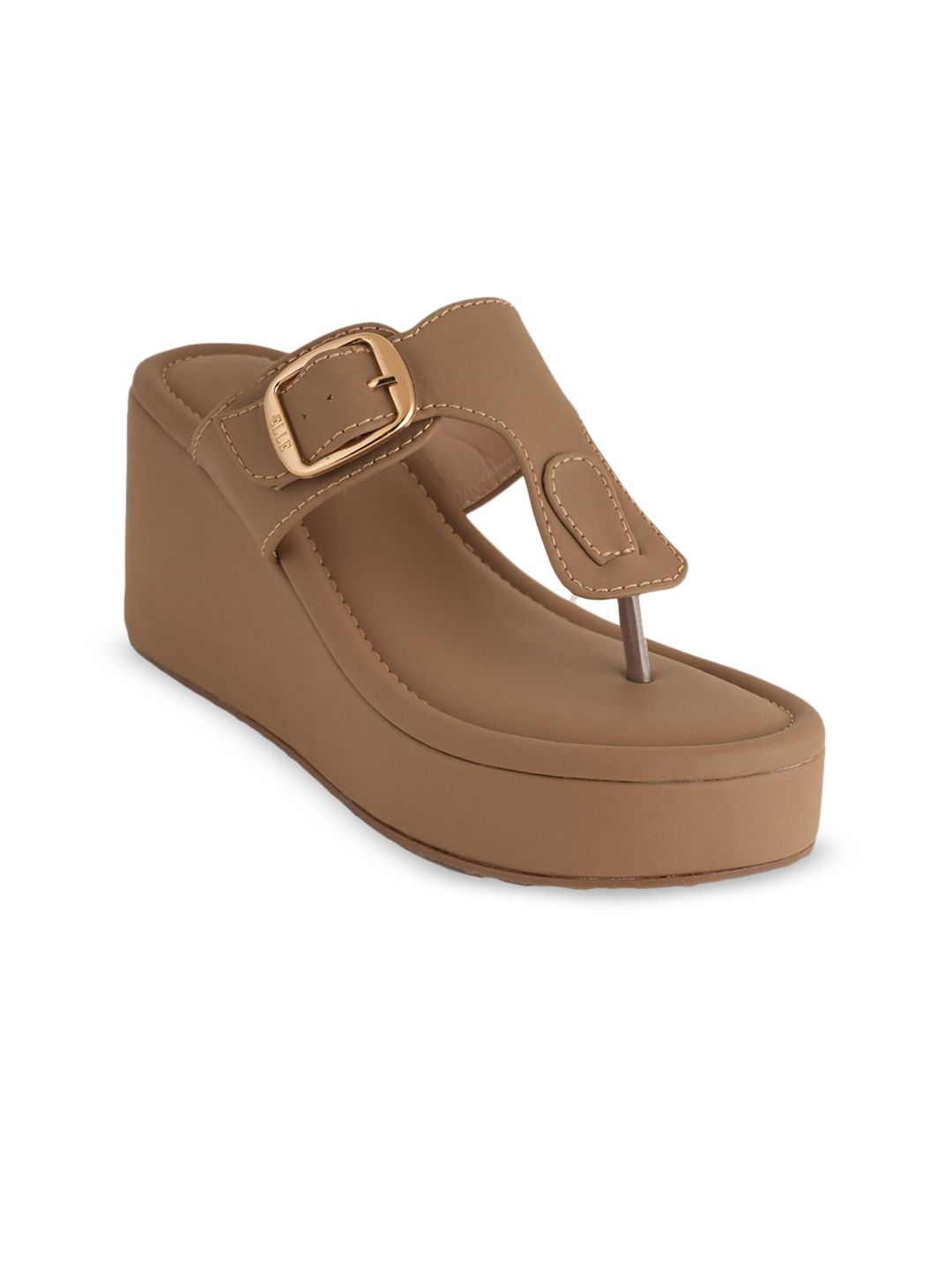 Mast & Harbour Party Wedge Sandals with Buckles-picture-44