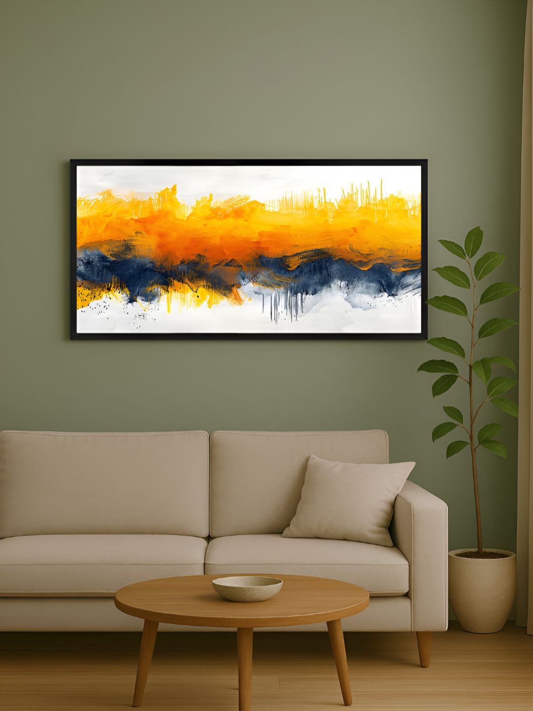 999Store Yellow & White 1 Piece Canvas Other Wall Paintings-picture-12