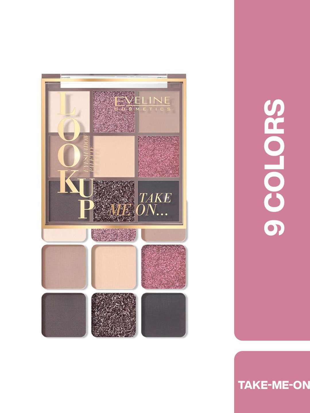 Eveline Cosmetics Look Up Eyeshadow Palette - 10.8 g - Take Me On-image-25