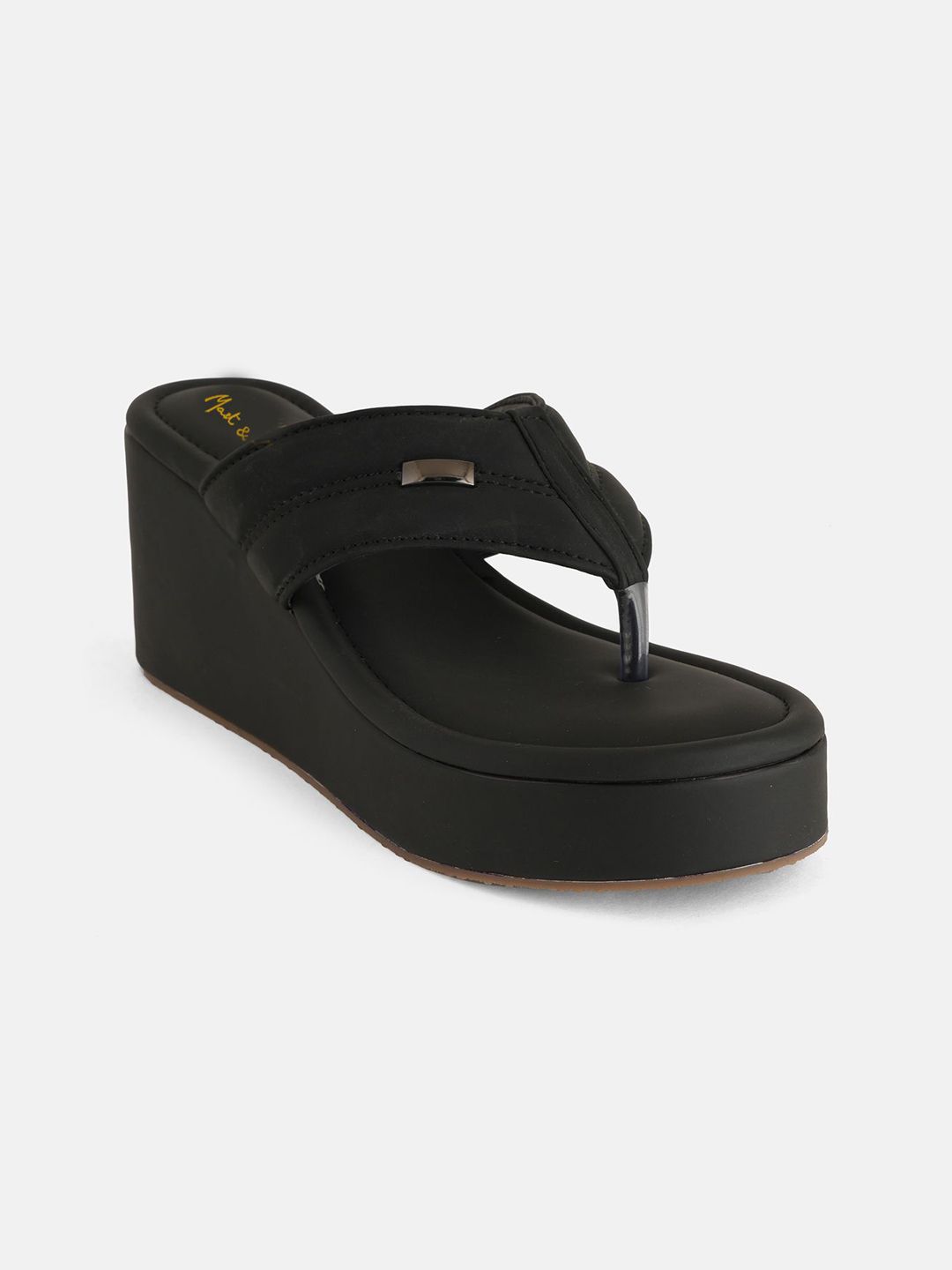 Mast & Harbour Women Open Back Wedge Sandals-picture-22