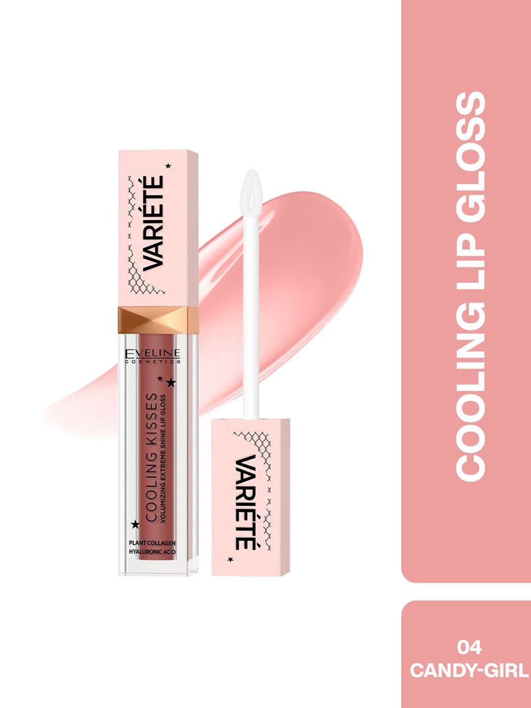 Eveline Cosmetics Variete Cooling Kissies Lip Gloss - 6.8 ml- Candy Girl 04-image-23