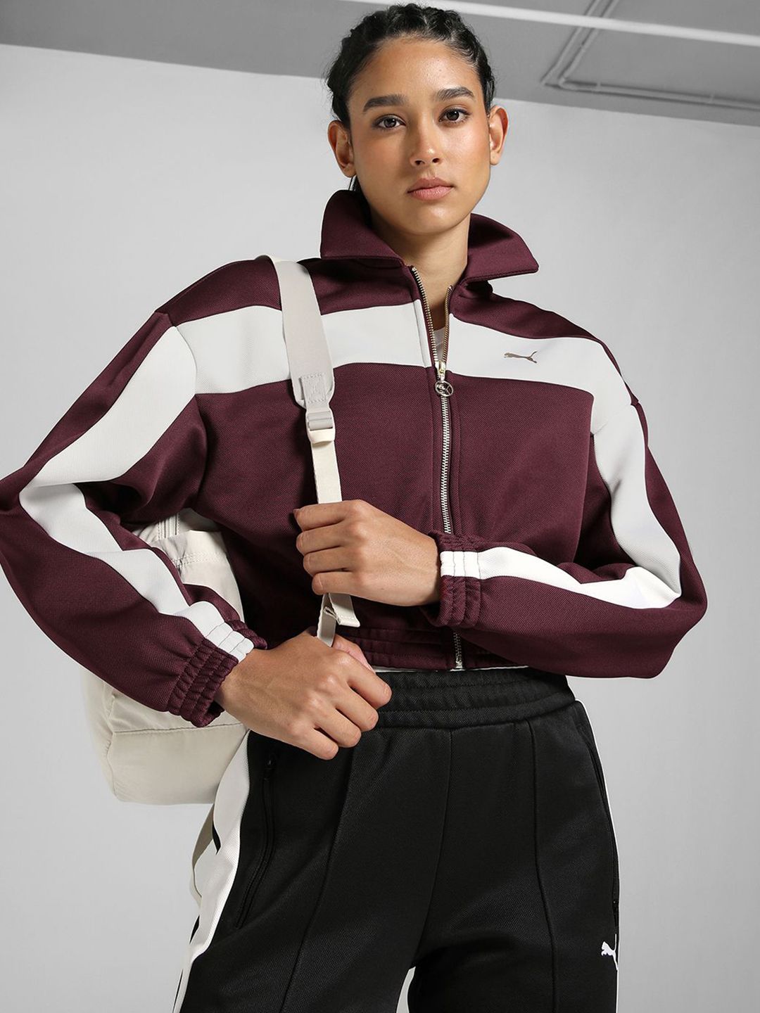 Puma Women Relaxed Fit Cropped Track Jacket-picture-30