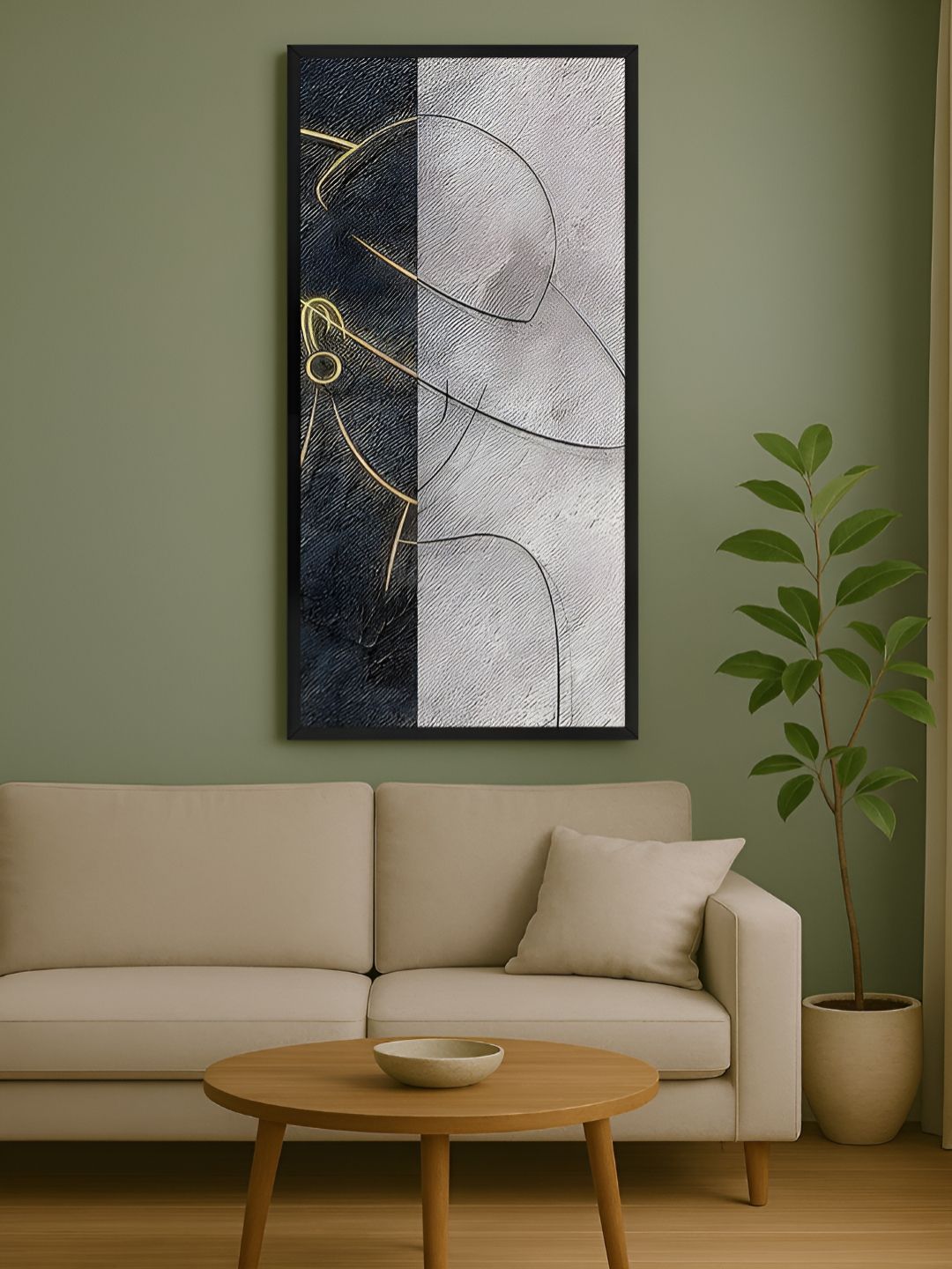 999Store Grey & White 1 Piece Canvas Other Wall Paintings-picture-41