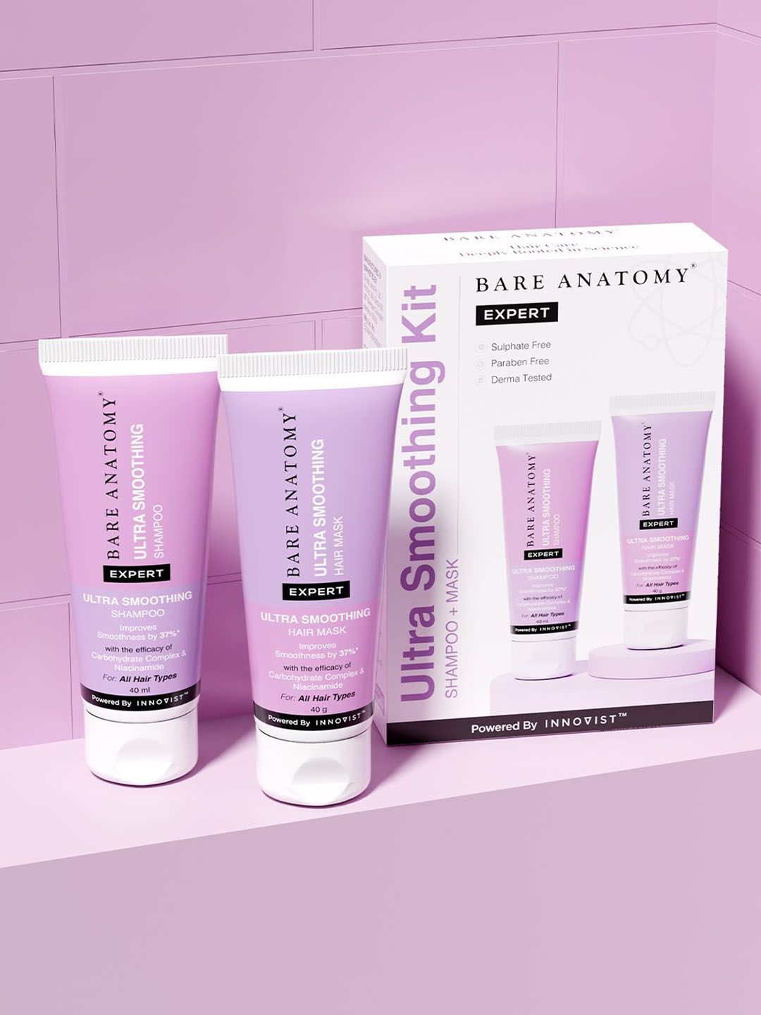 Bare Anatomy Set Of 2 Ultra-Smoothing Shampoo & Hair Mask- 40 ml Each-picture-45