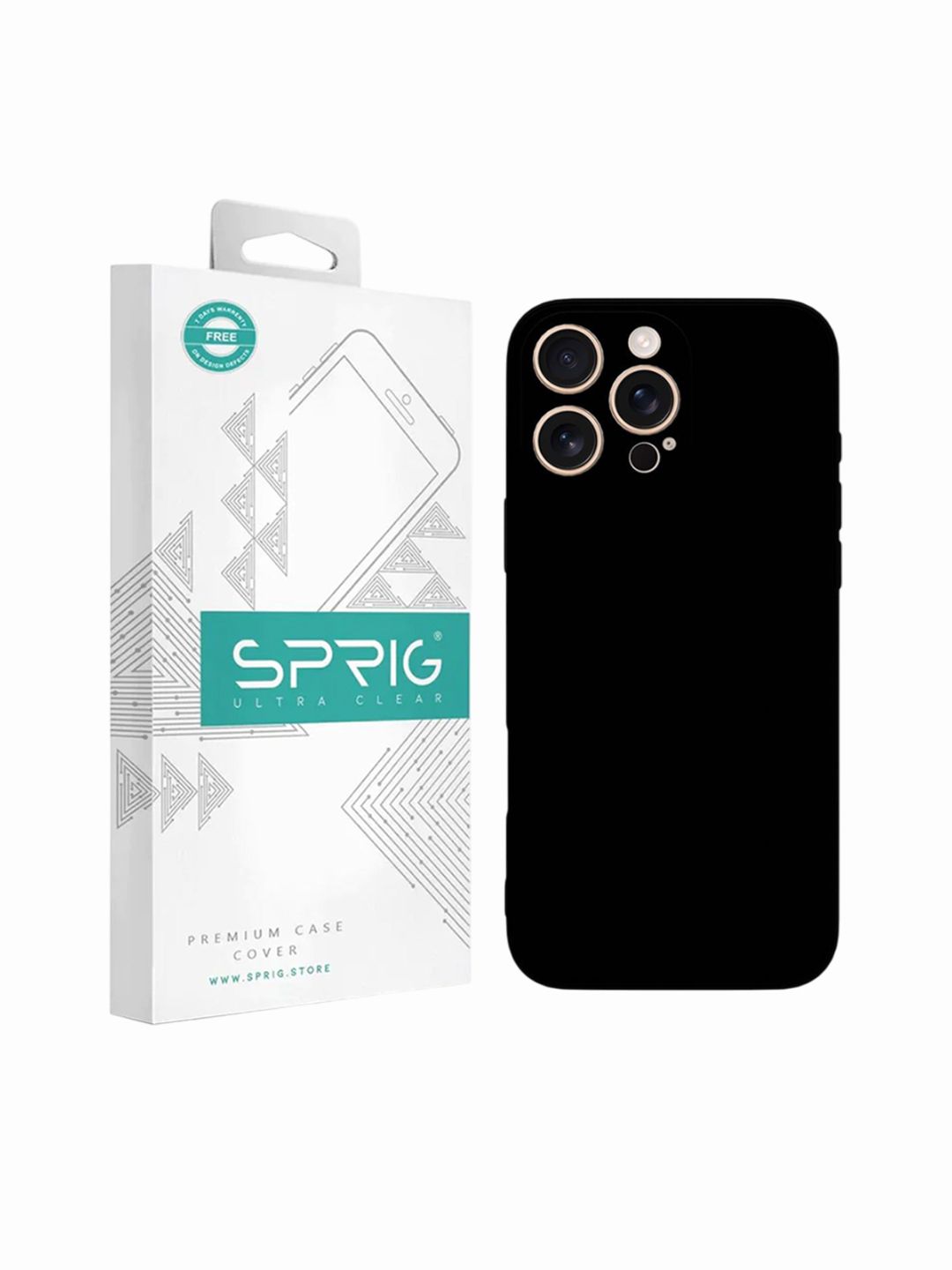 SPRIG Solid Printed iPhone 16 Pro Back Case Mobile Accessories-picture-33