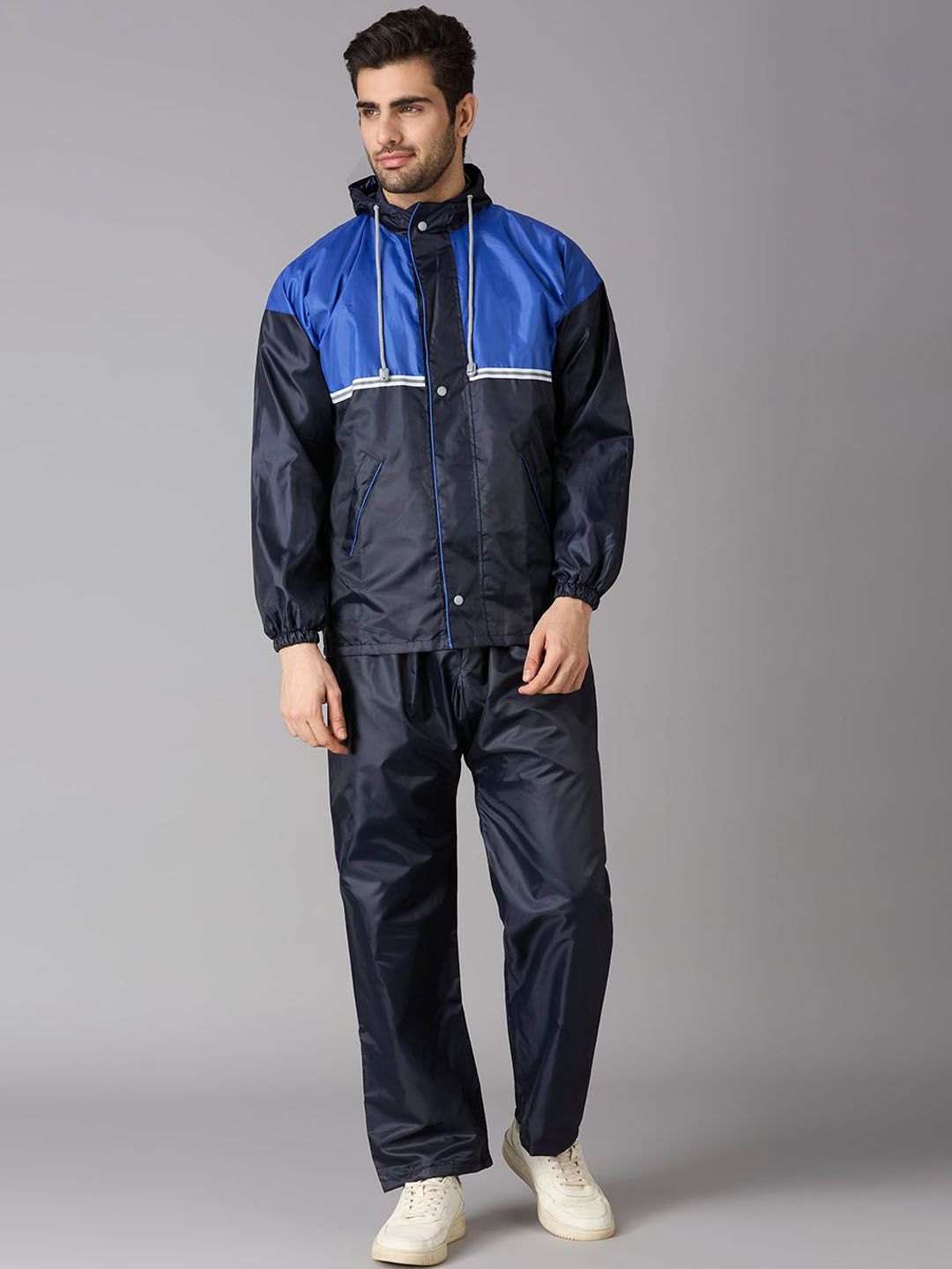 Style Quotient Colourblocked Hooded Rain Jacket-picture-56