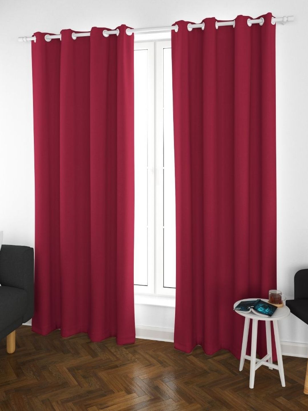 Parda Online Lavender Set of 2 Black Out Window Curtain-image-27