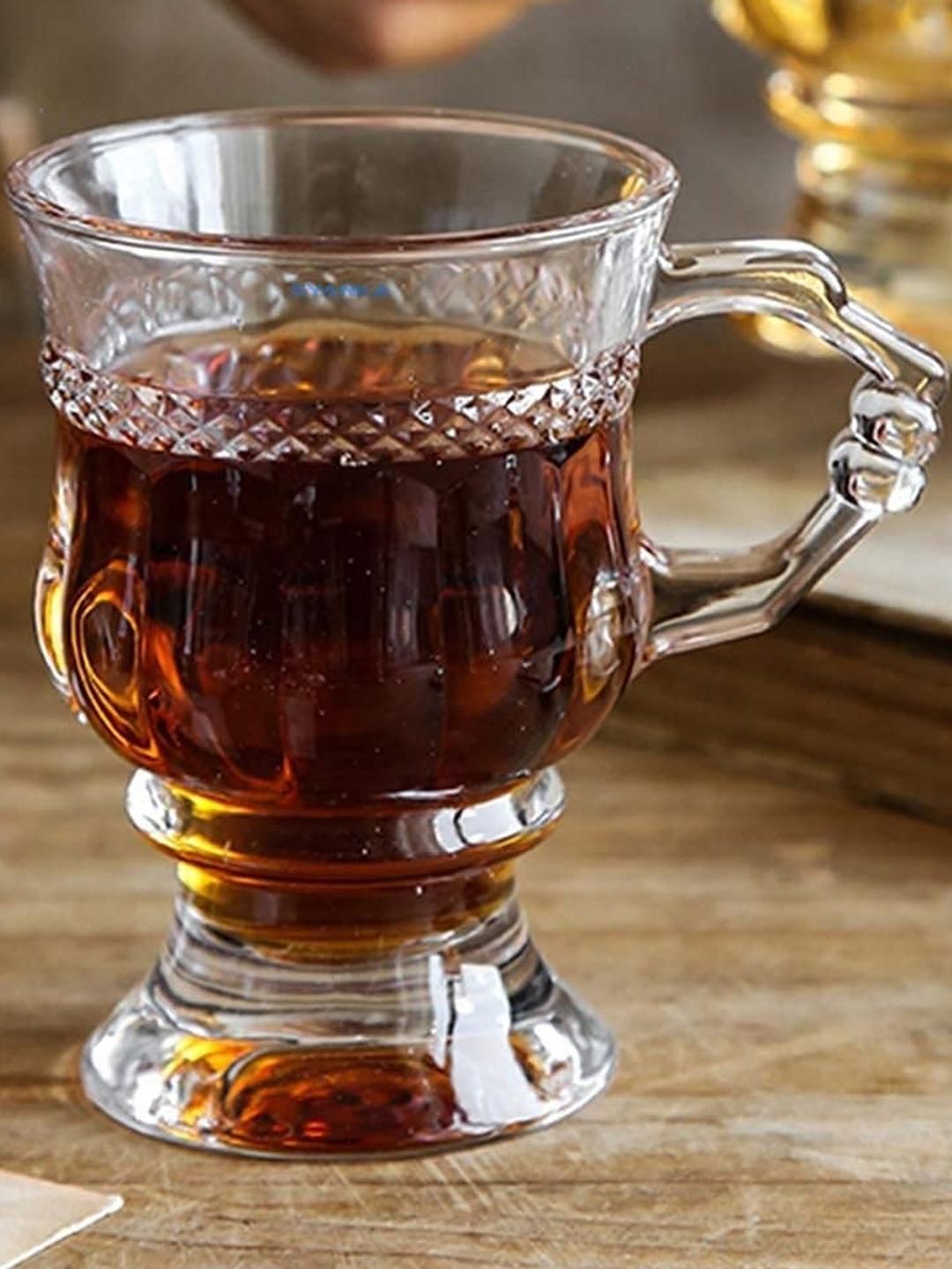 Dakshayanii Italian Premium Glass Coffee Mug Tea Cups Set of 6 140ML-picture-58