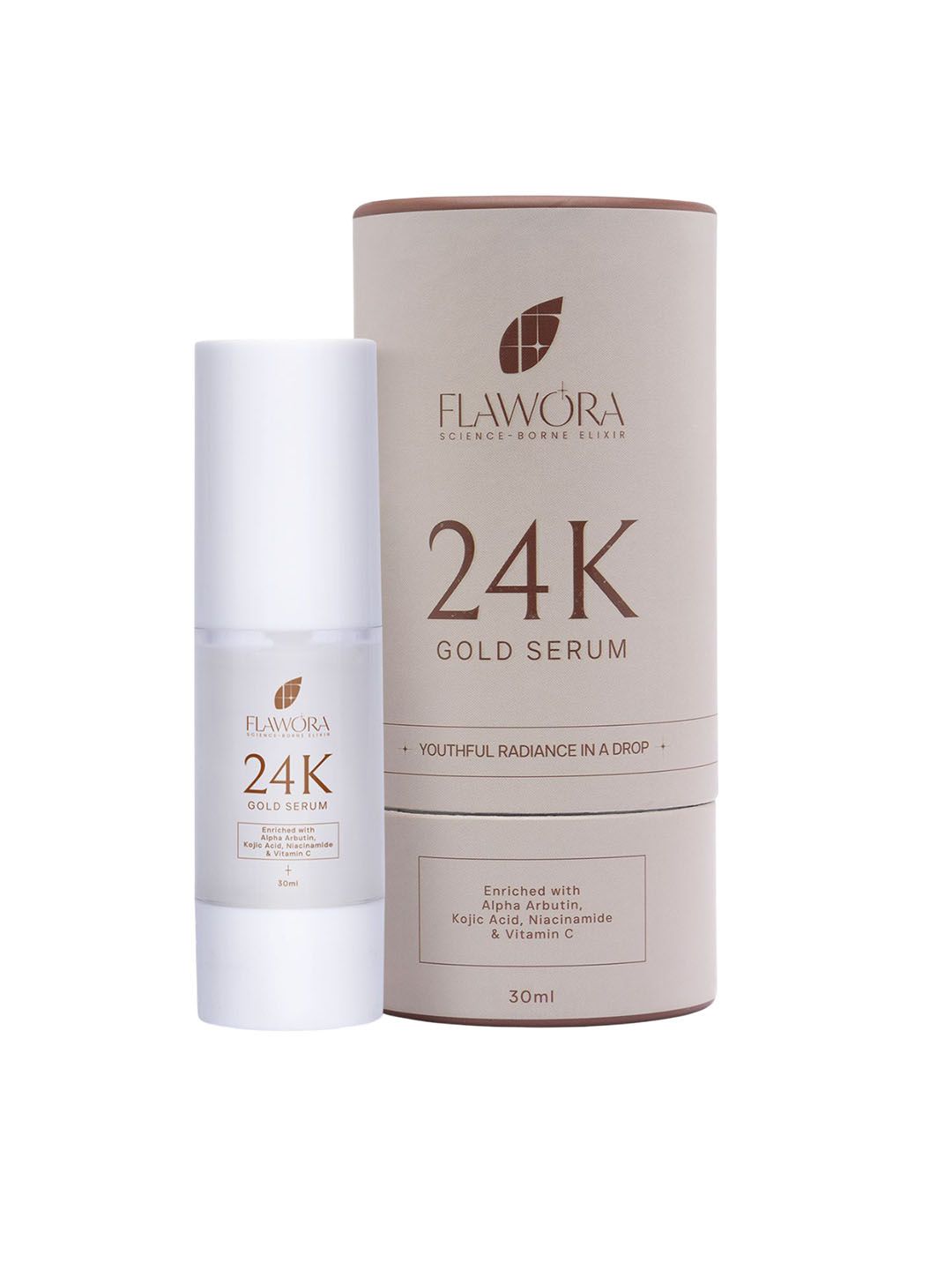 Flawora Set Of 2 Gold Face Serum - 30 ml With D-Tan Lotion - 50 ml-picture-21