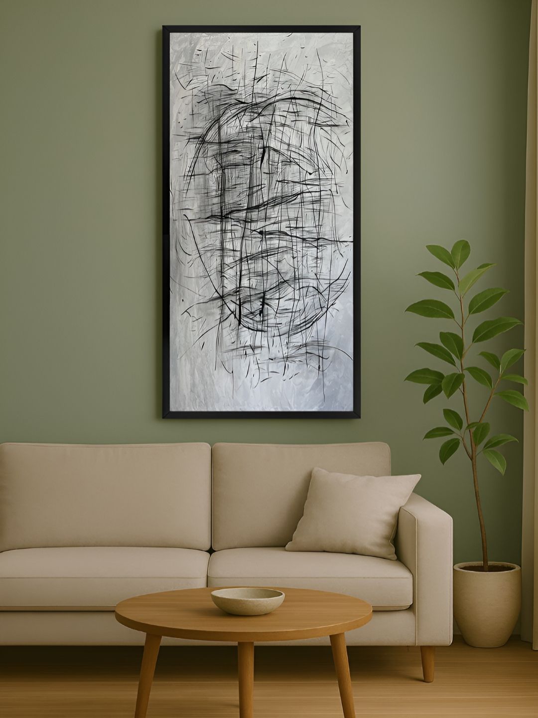 999Store Grey & White 1 Piece Canvas Other Wall Paintings-picture-22