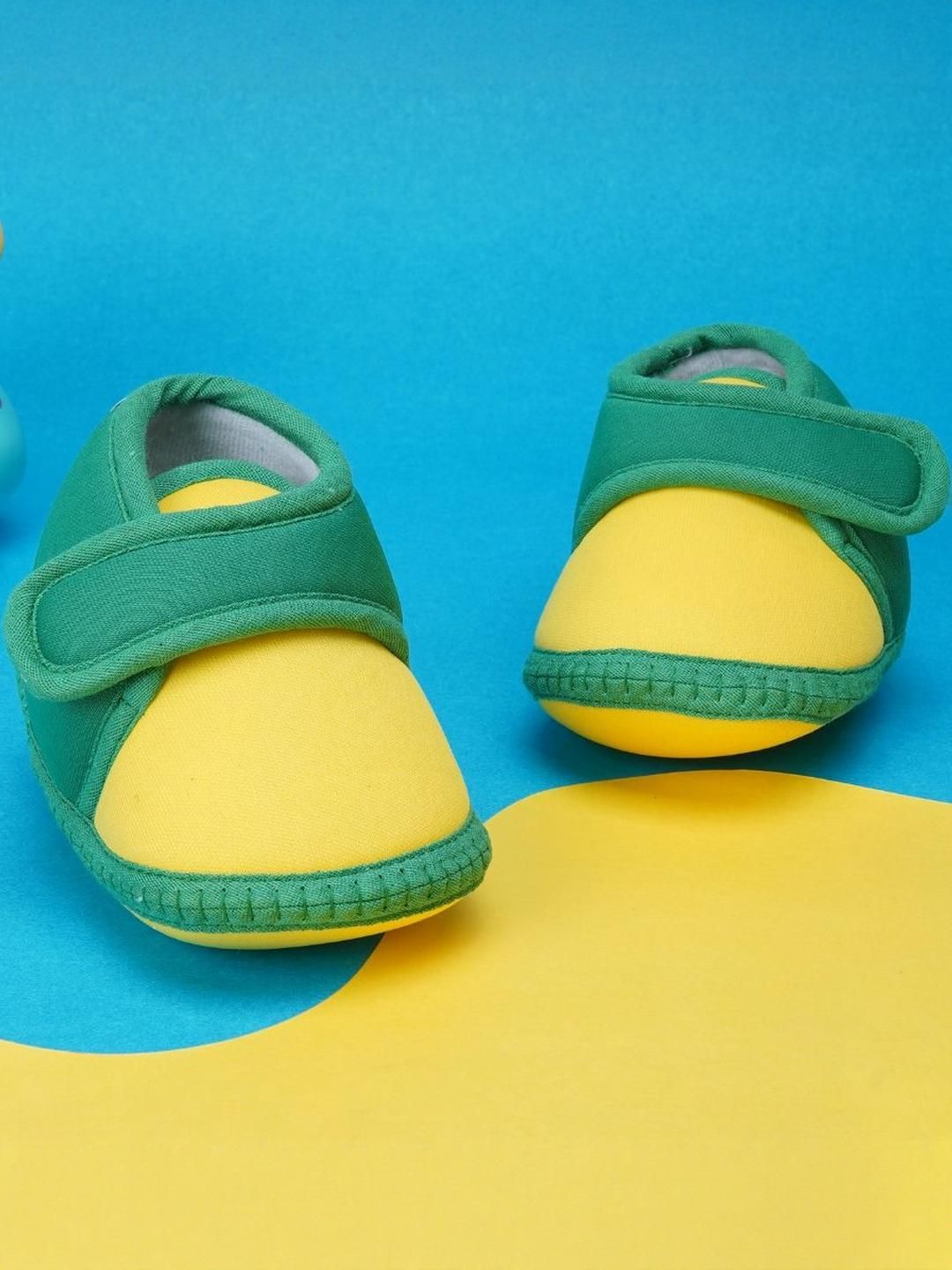 NESKA MODA Kids Green Cotton Booties-image-33