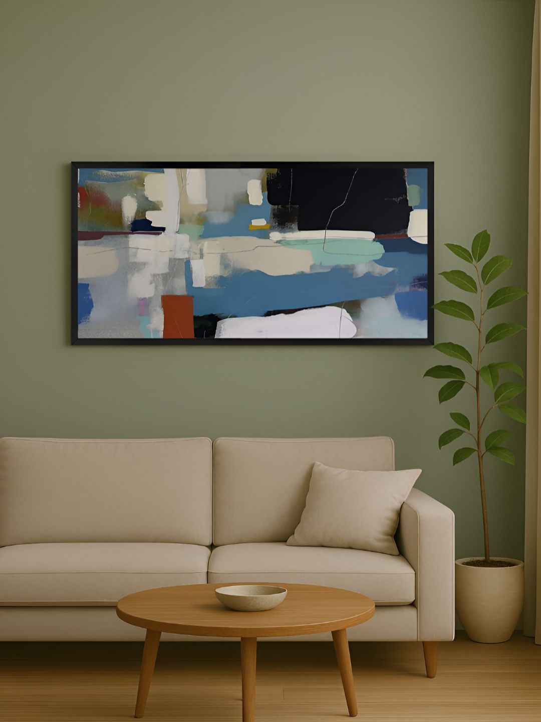 999Store Blue & Brown 1 Piece Canvas Other Wall Paintings-picture-18