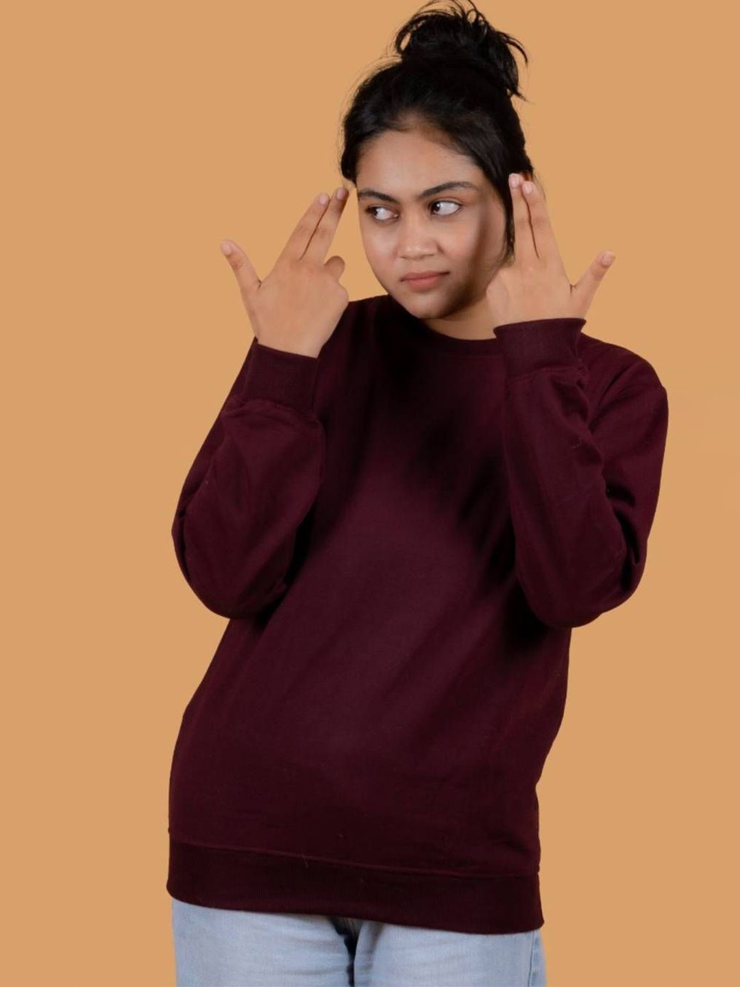 JRCY Women Round Neck Long Sleeves Sweatshirt-picture-31