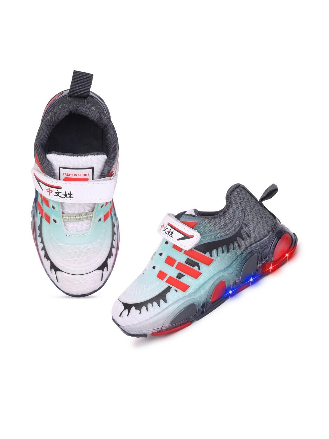 DRACKFOOT Boys Printed Mesh Regular Sneakers-picture-42