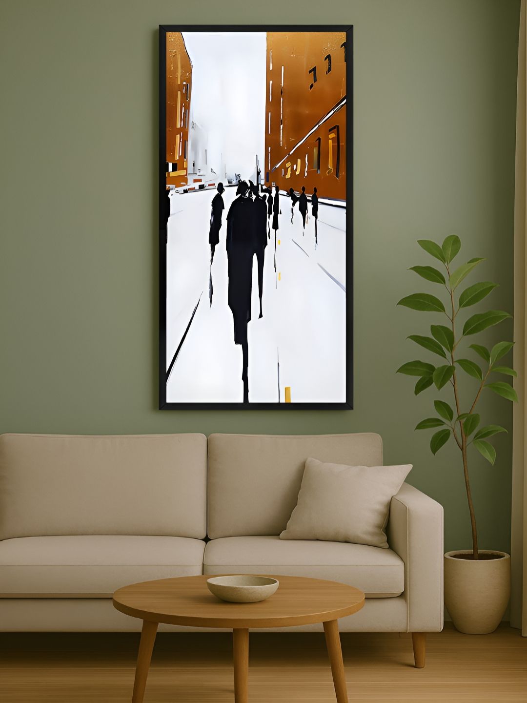 999Store White & Yellow 1 Piece Canvas Other Wall Paintings-picture-14