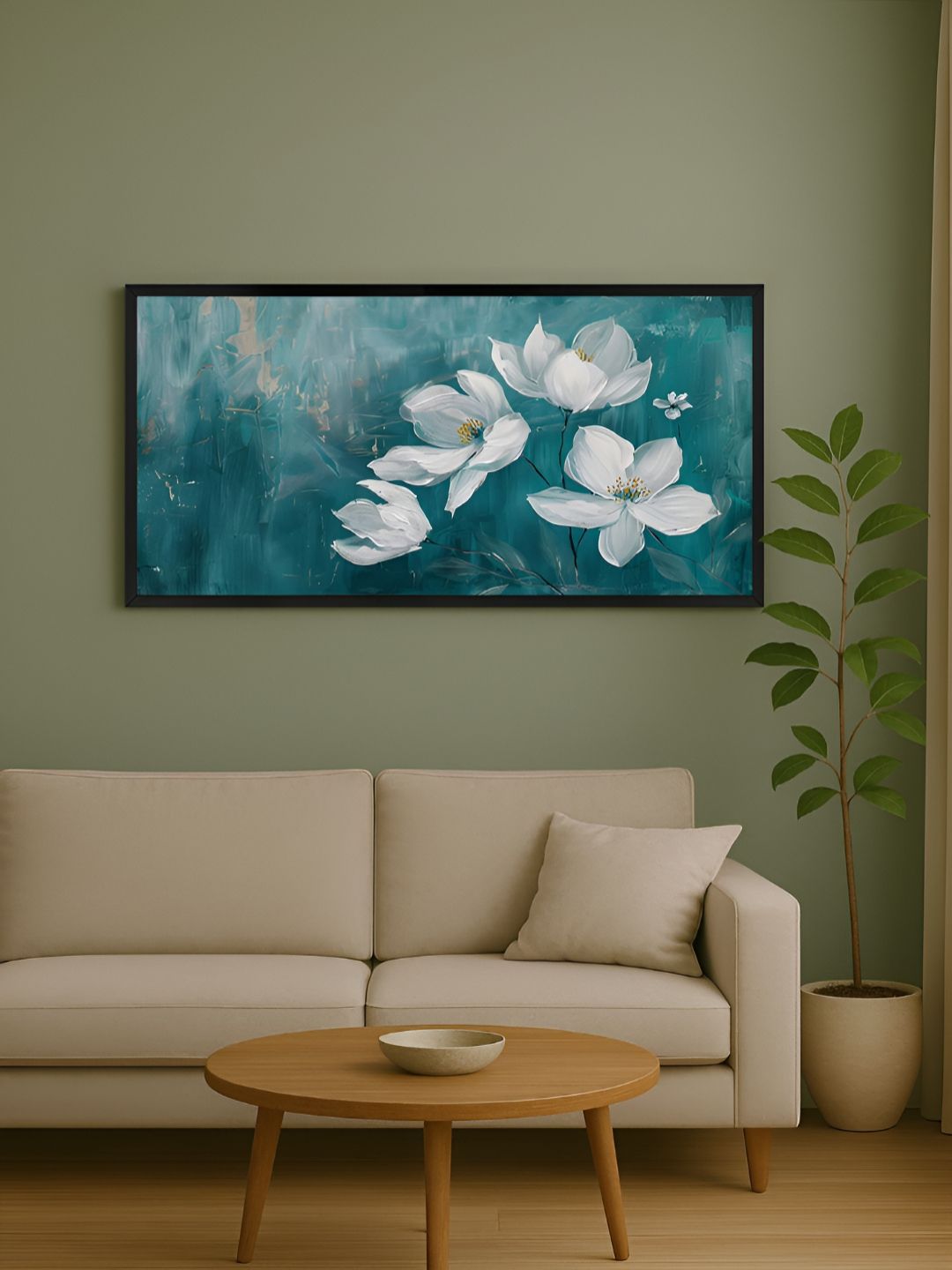 999Store Green & White 1 Piece Canvas Other Wall Paintings-picture-10