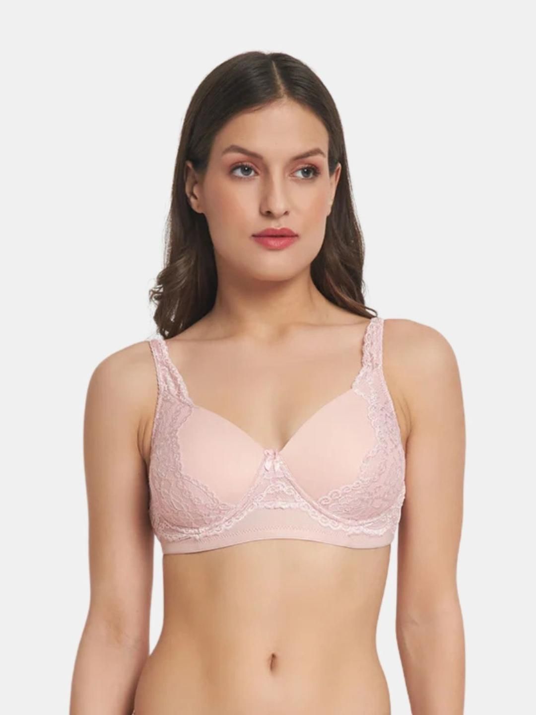 BEWILD Women Moisture Wicking Lightly Padded Seamless Bralette Bra