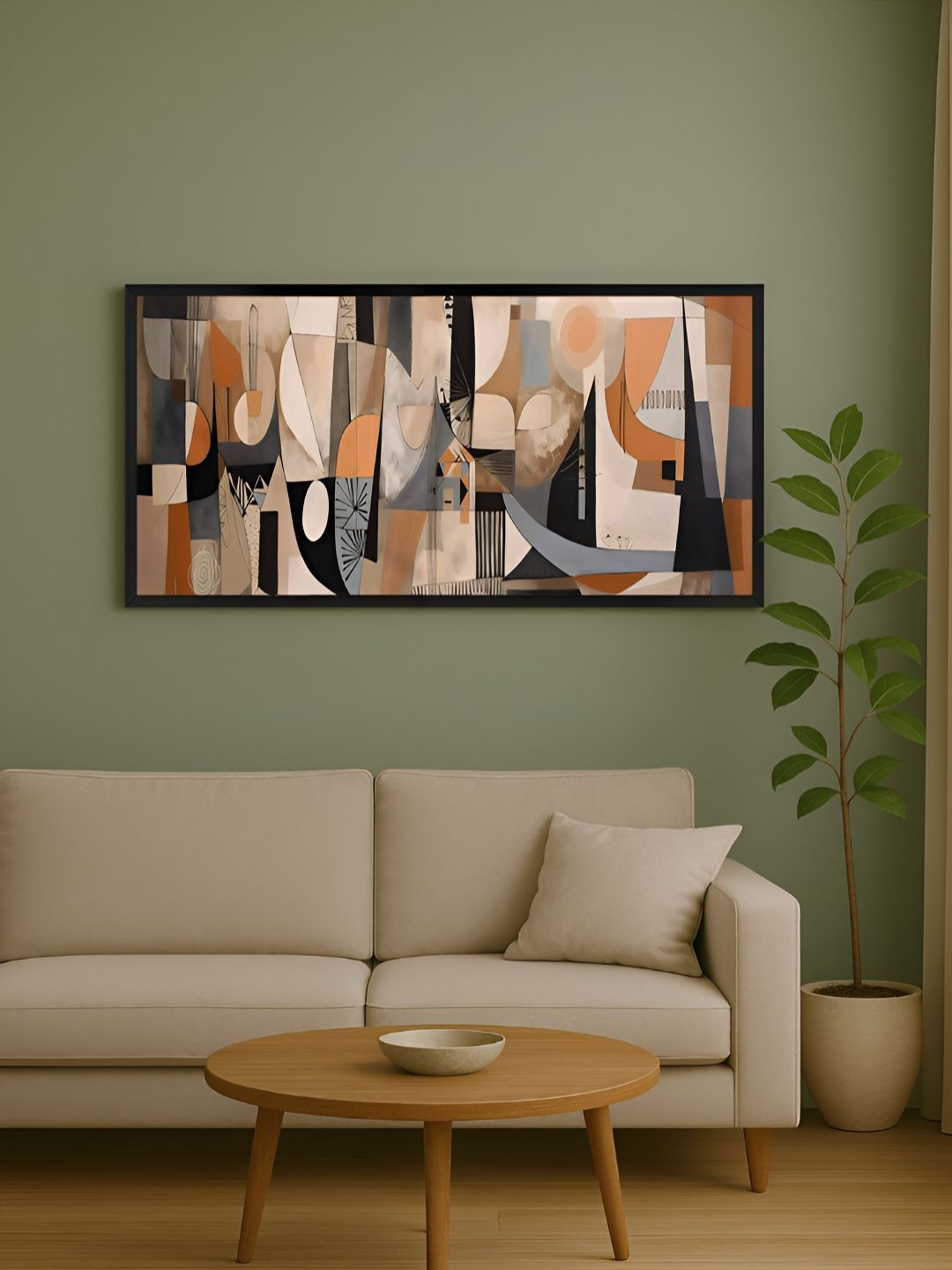 999Store Brown & Grey 1 Piece Canvas Other Wall Paintings-picture-34