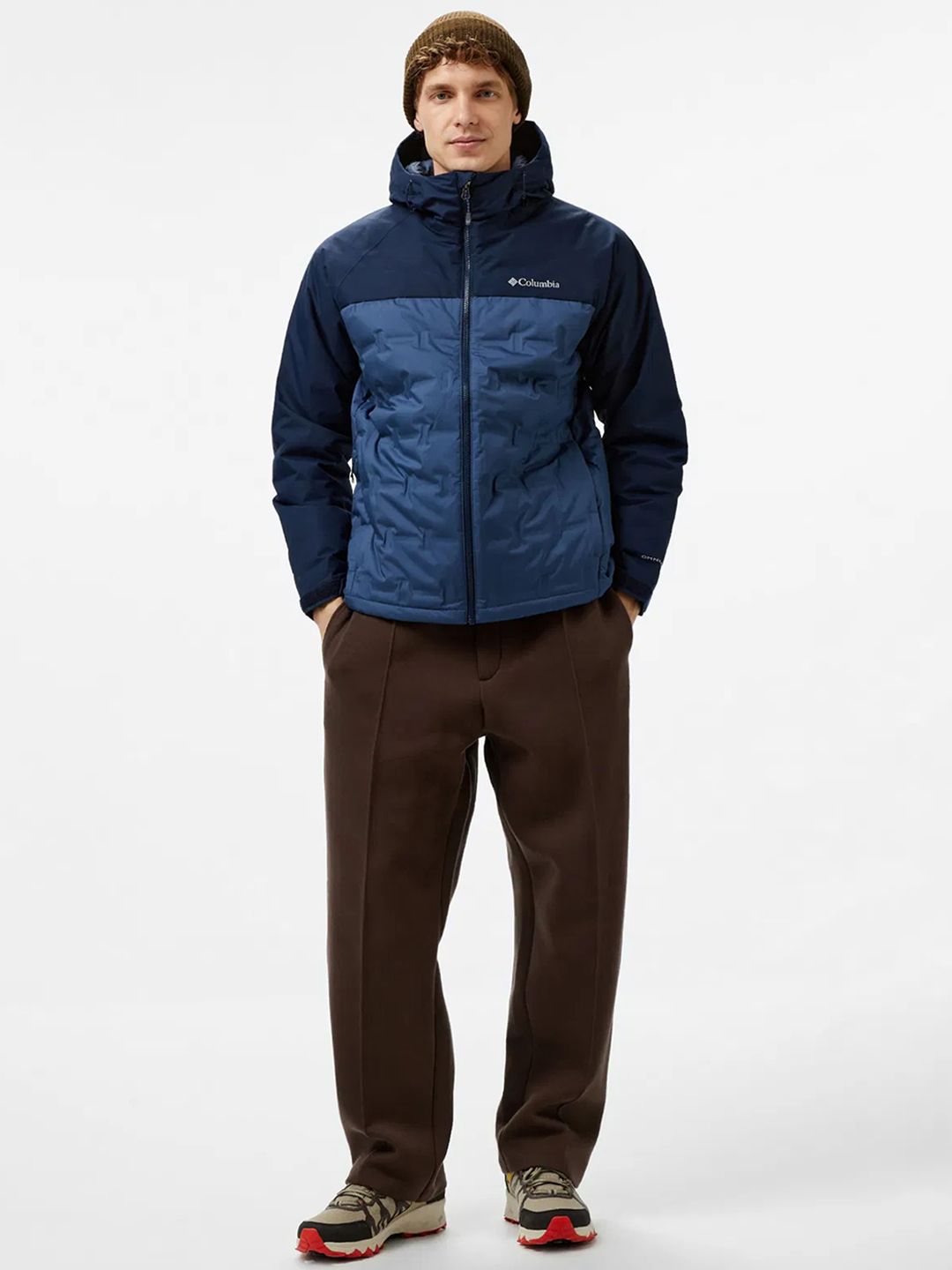 Columbia Men Grand Trek III Down Hooded Colourblocked Lightweight Casual Padded Jacket-image-30