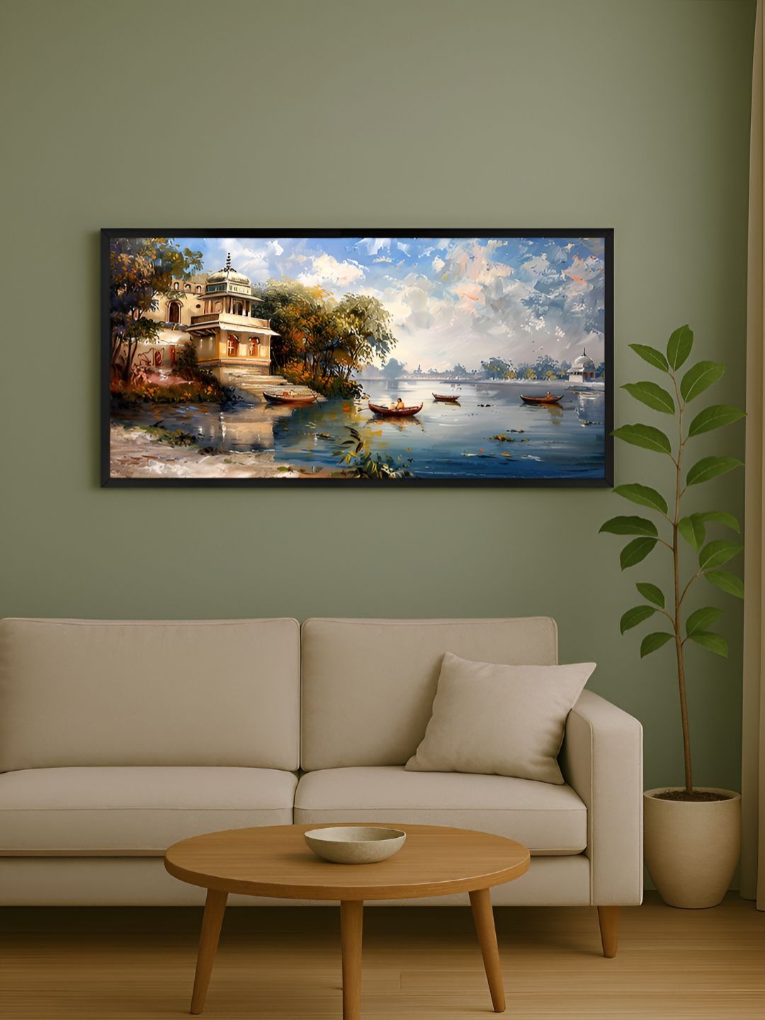 999Store Blue & Brown 1 Piece Canvas Other Wall Paintings-picture-33