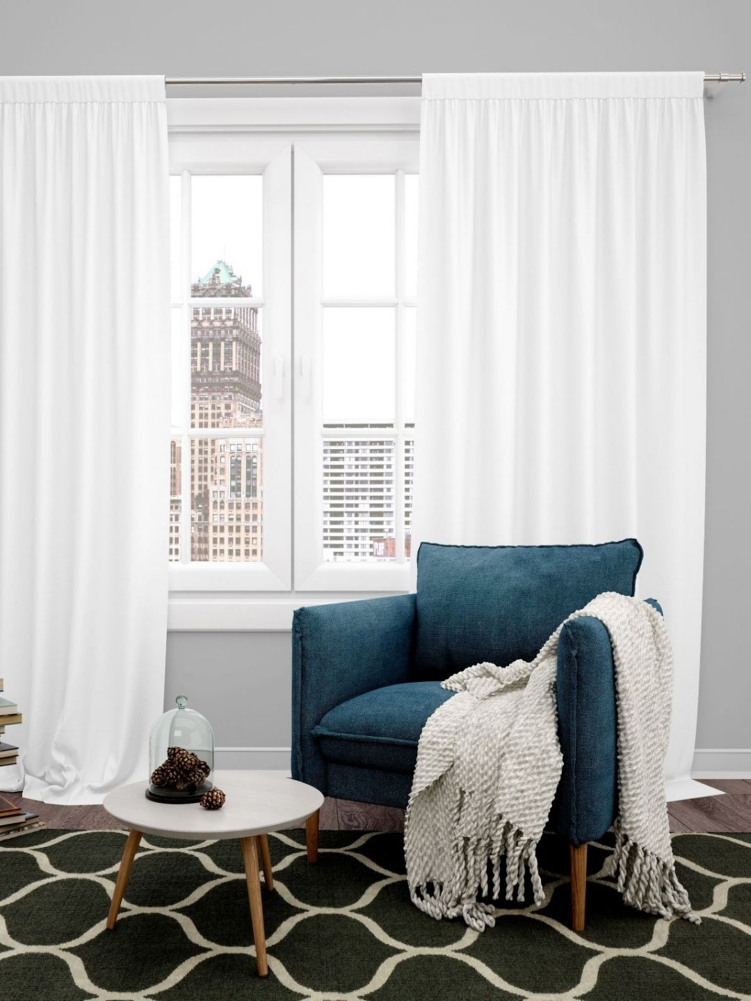 Parda Online White Black Out Window Curtain-picture-14