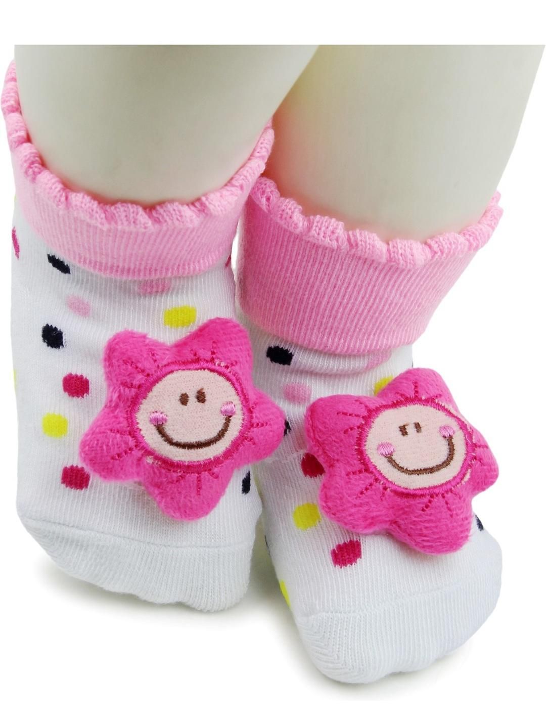 NESKA MODA 6 To 12 Months Cotton Star Face Baby Ankle Socks/ Booties-picture-24
