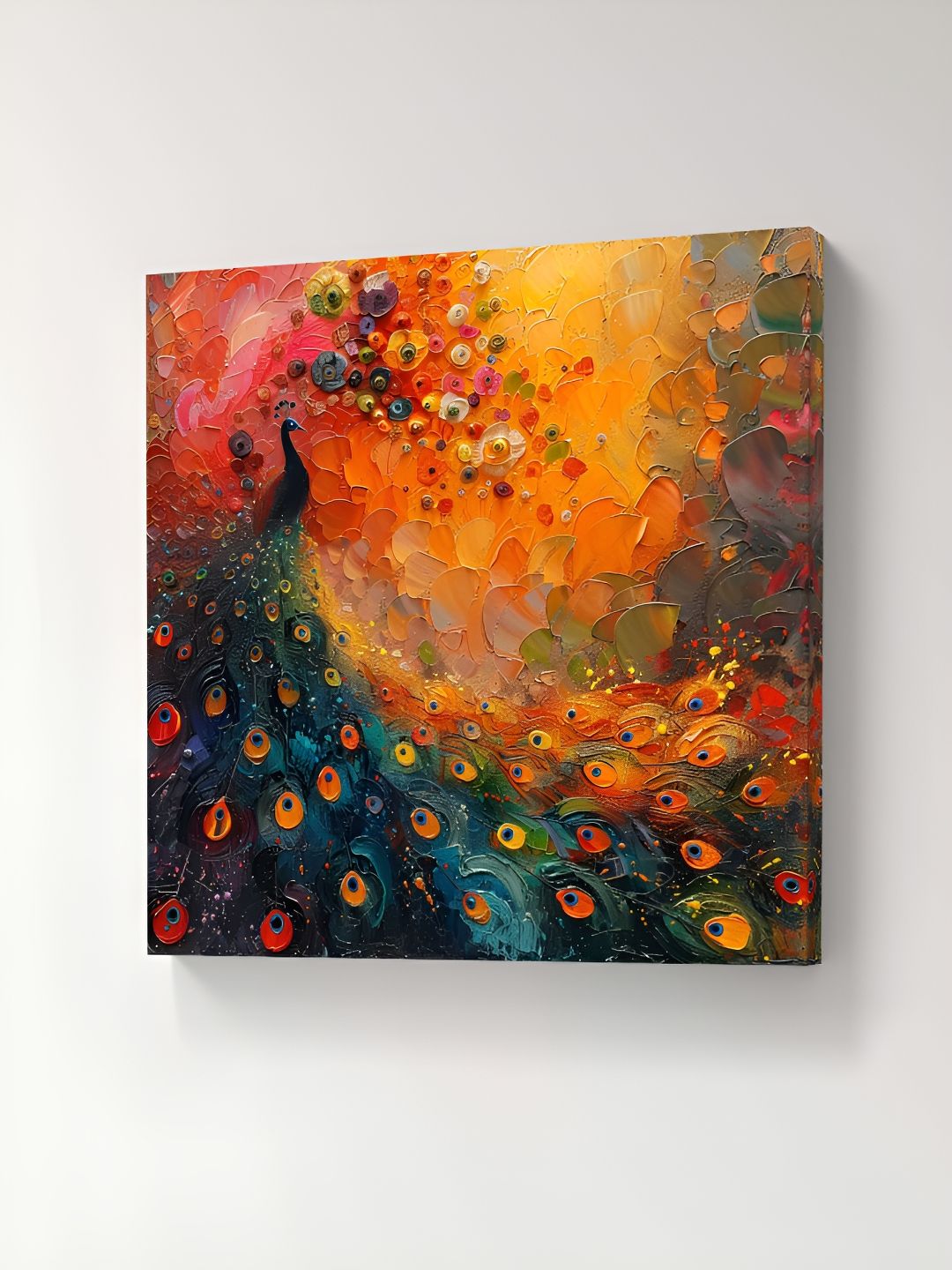 SAF Orange & Yellow 1 Piece Canvas Floral and Botanical Wall Paintings-image-37