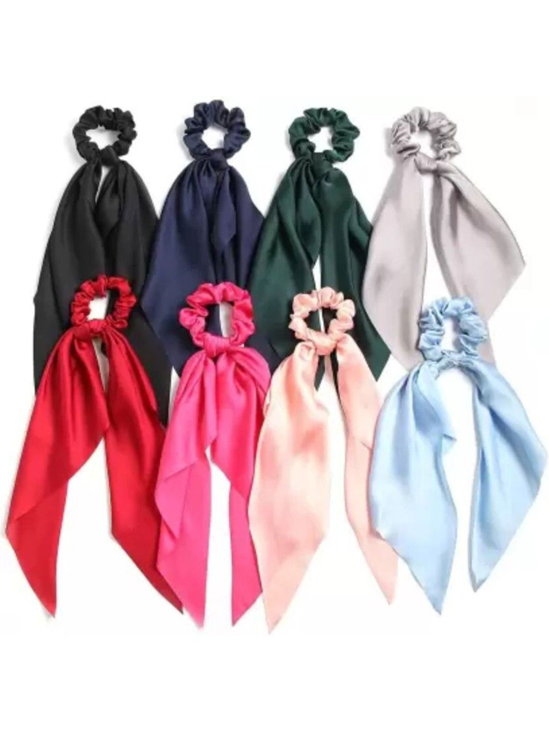 DIVASTRI Women Pack of 8 Scrunchies Hairband-picture-23