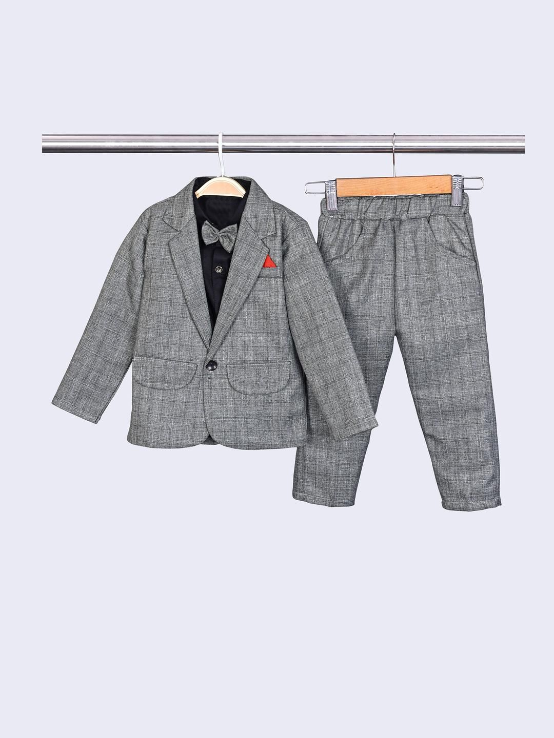 Hikuj Baby Boys Coat pant shirt set of 3 piece-picture-11