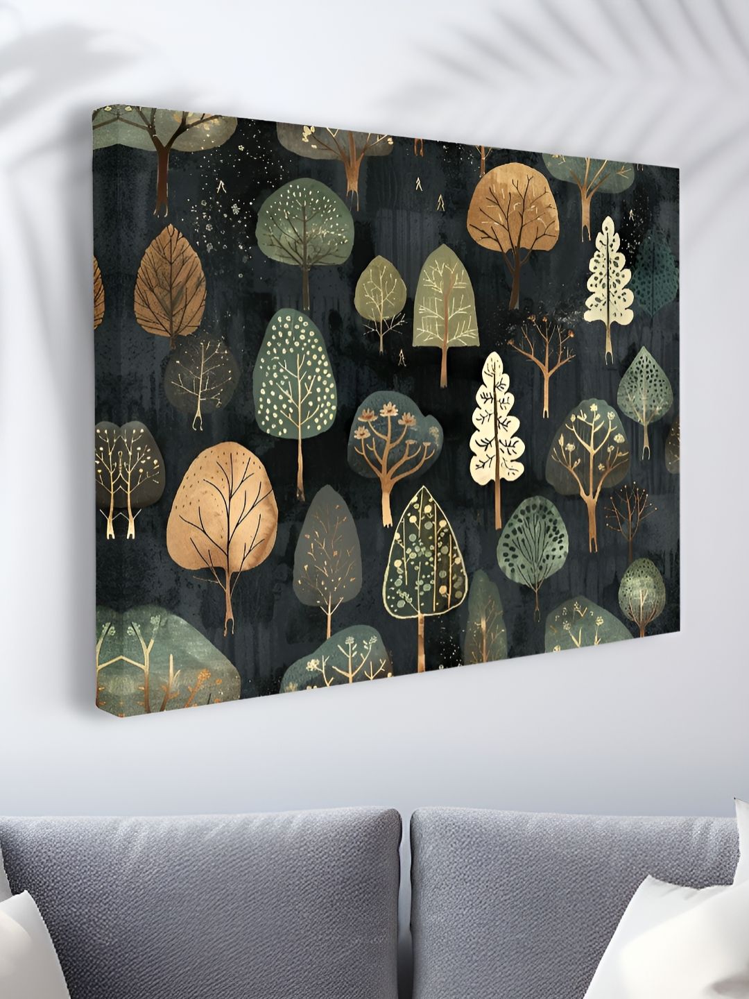 Myntra Elegant Homes Green & Brown 1 Piece Canvas Other Wall Paintings-picture-25