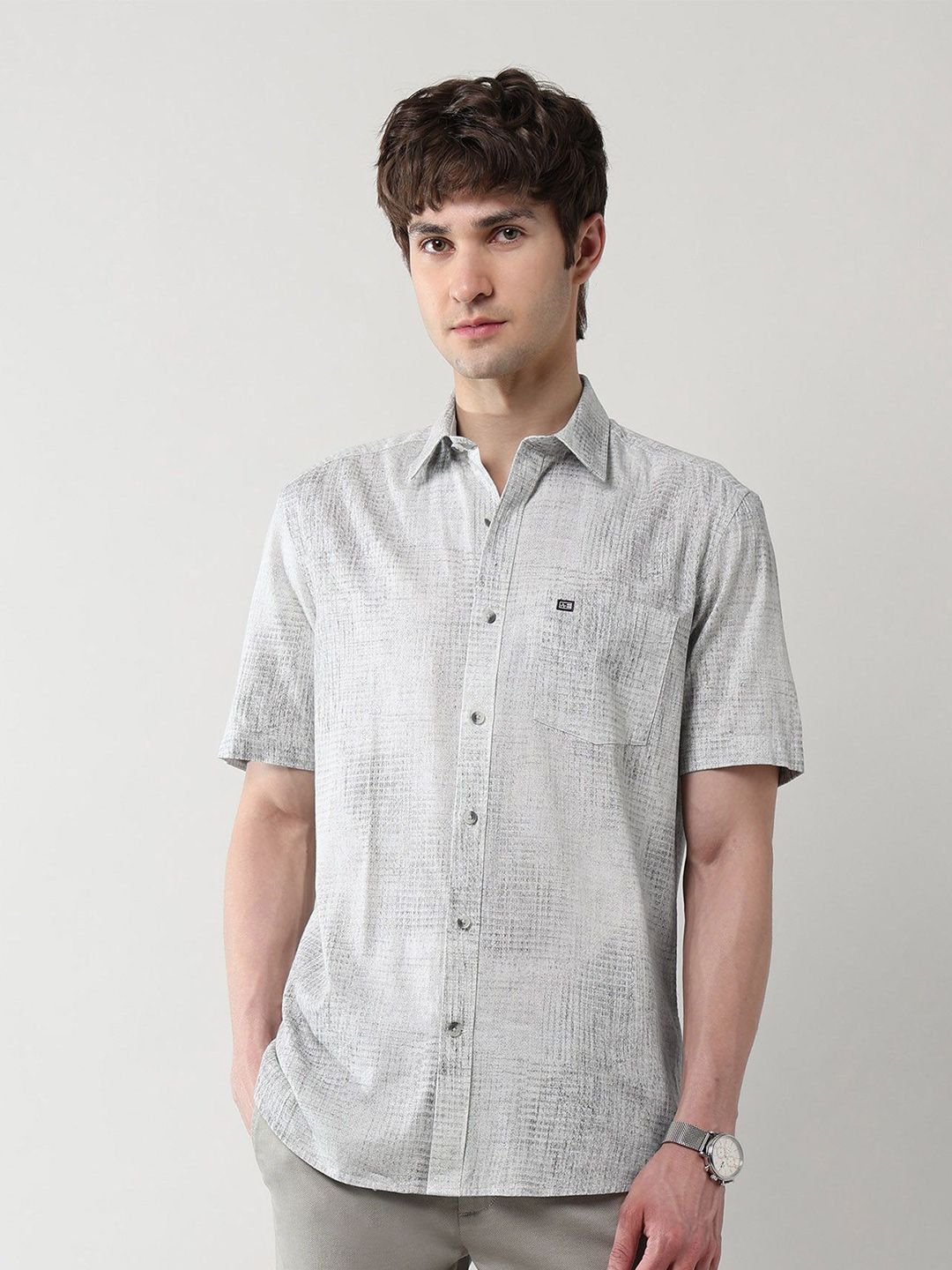 Arrow Sport Men Abstract Printed Pure Cotton Shirt-picture-15