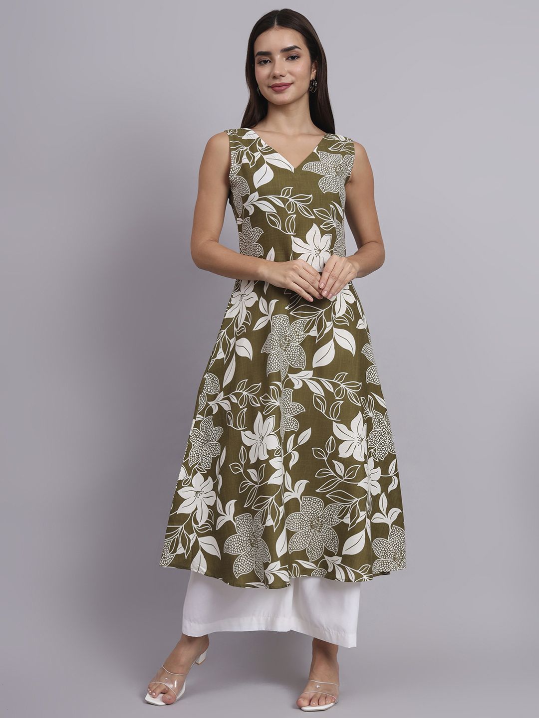 DHAKRE FASHION Women Ethnic Motifs Printed Kurta with Palazzos