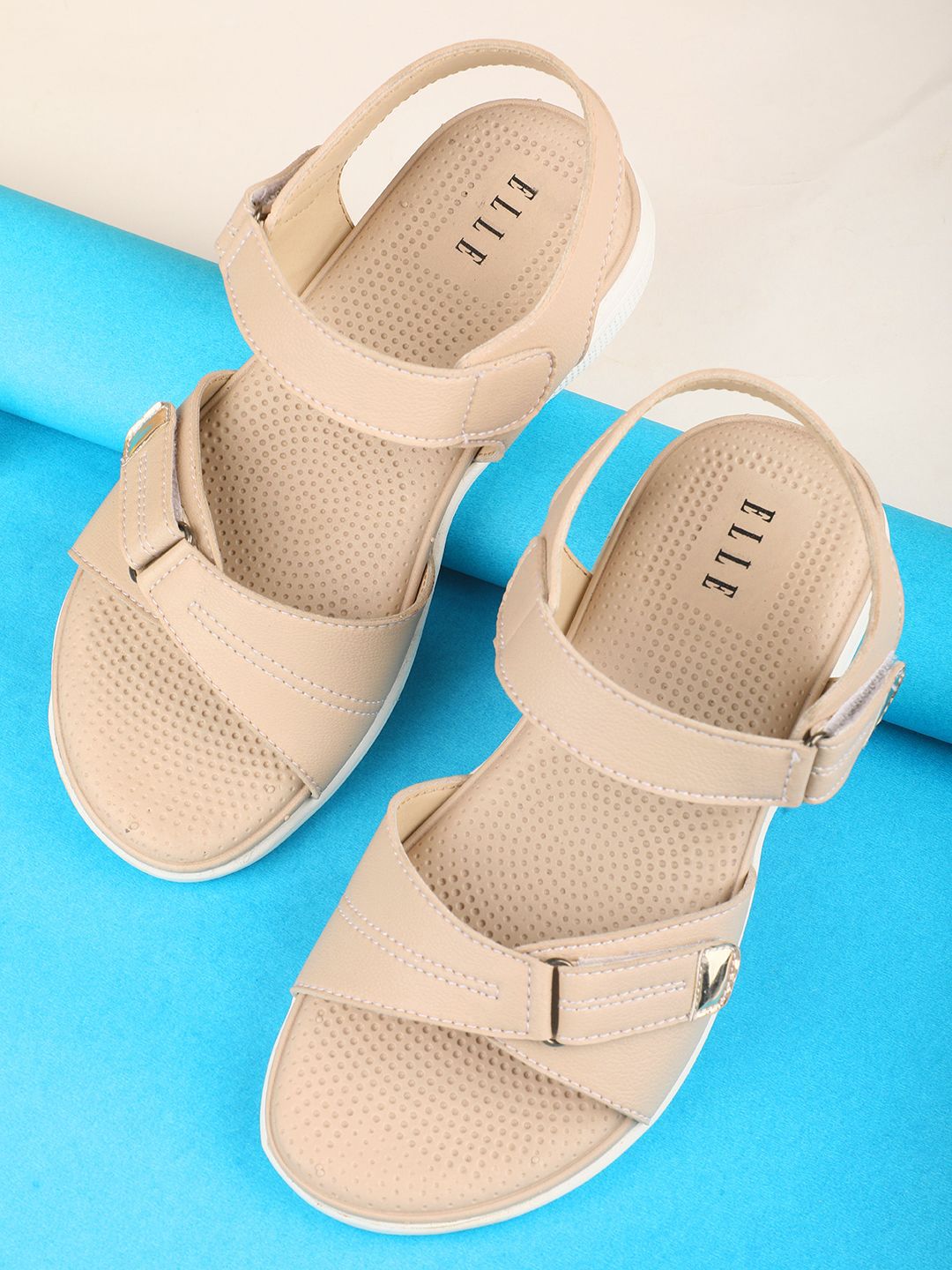 ELLE Women Open Toe Flats-picture-26