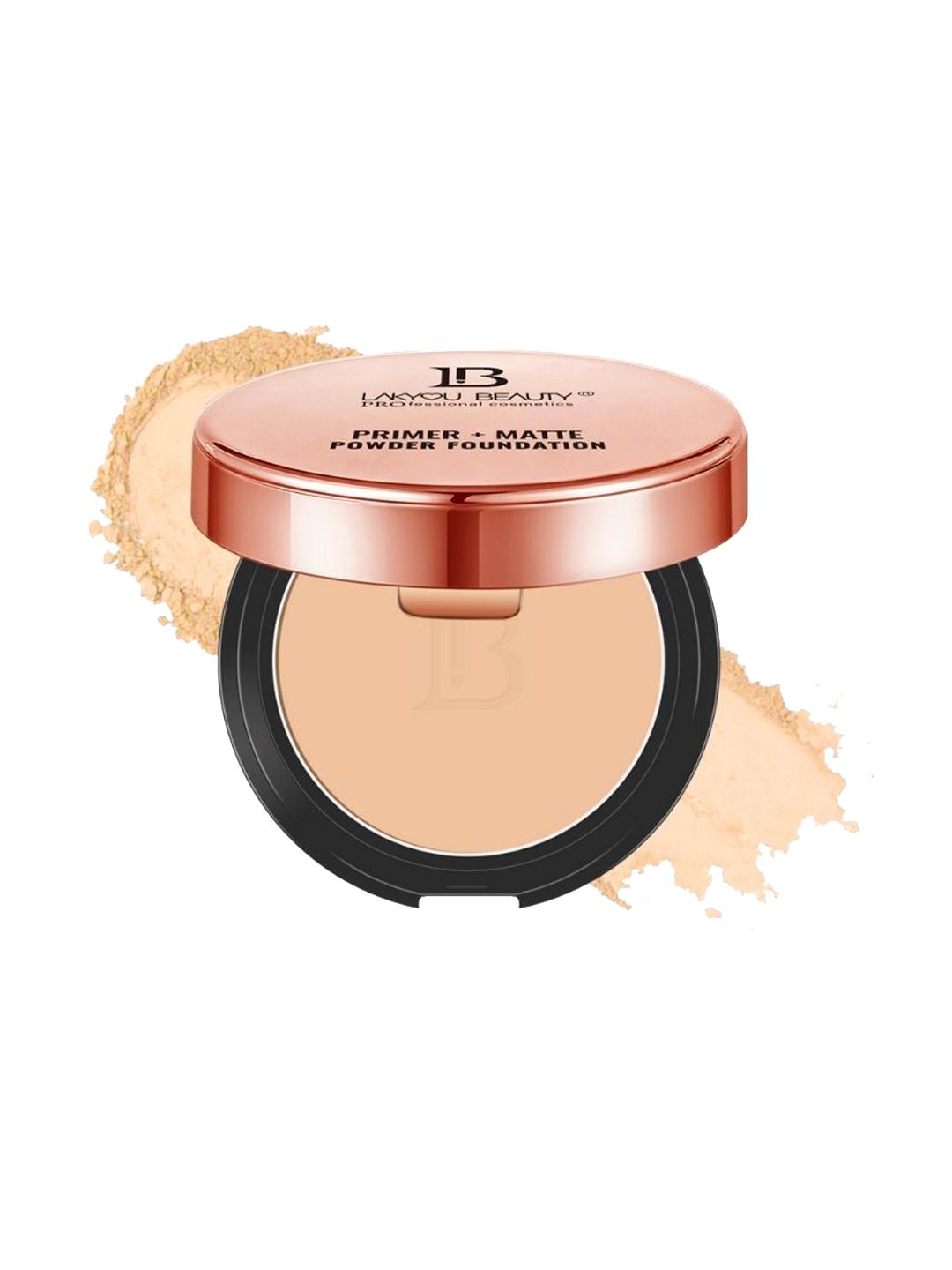 LAKYOU BEAUTY Primer & Matte Waterproof Compact Powder - Natural Nude 04-image-39
