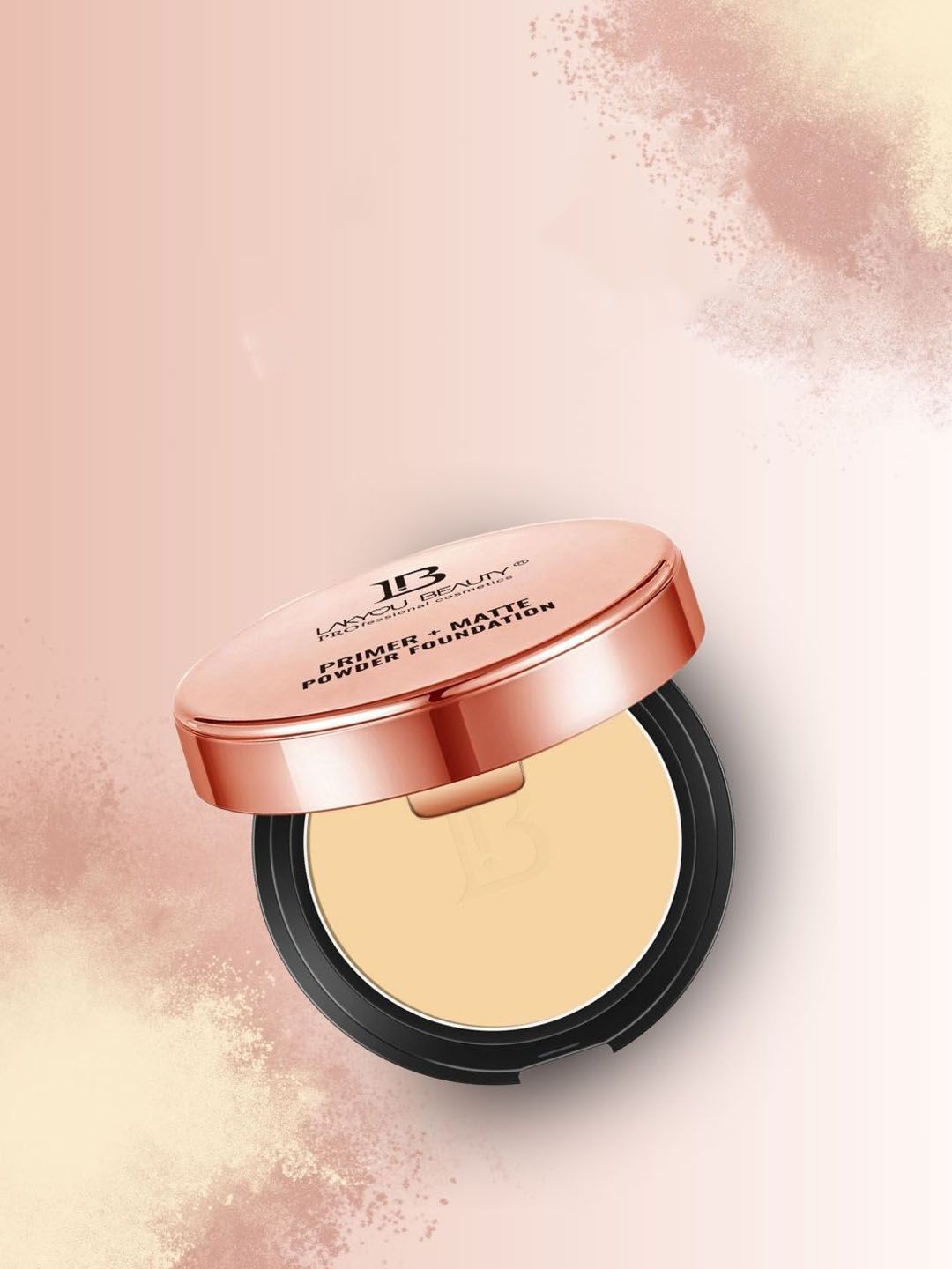 LAKYOU BEAUTY Primer & Matte Waterproof Compact Powder - Pure Beige 06-image-1