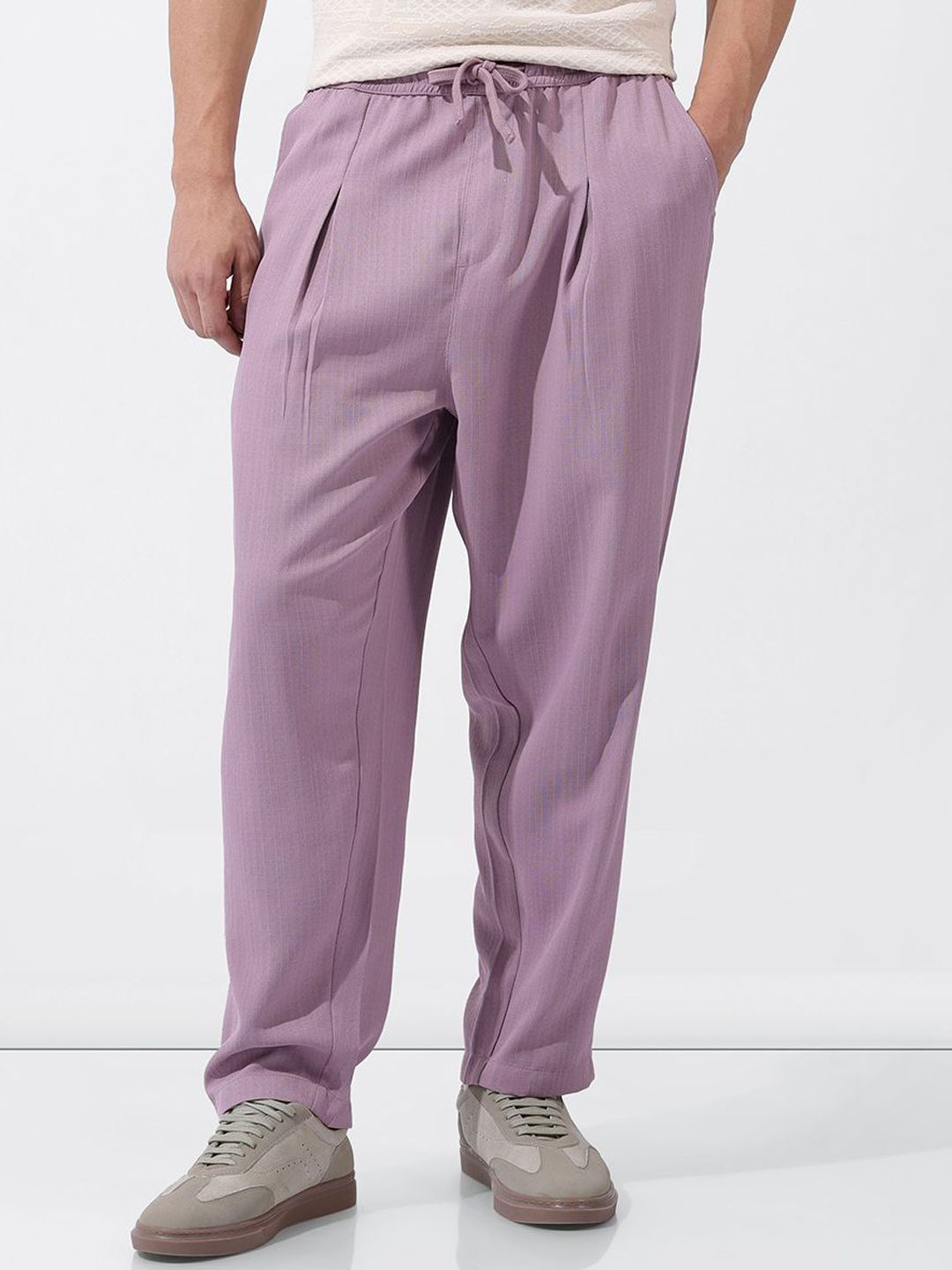 The Indian Garage Co Men Loose Fit Trousers