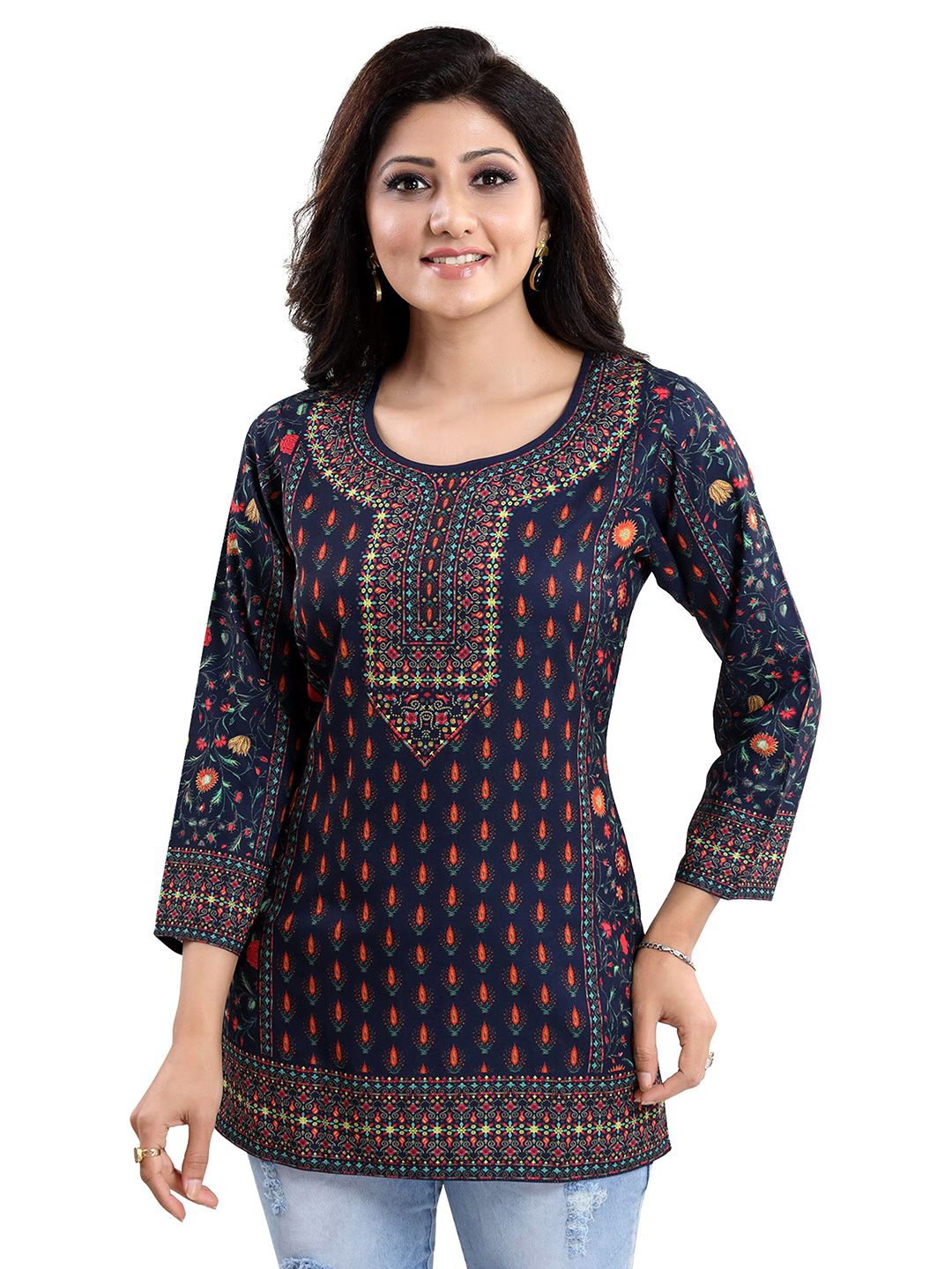 Meher Impex Ethnic Motifs Print Top-picture-17