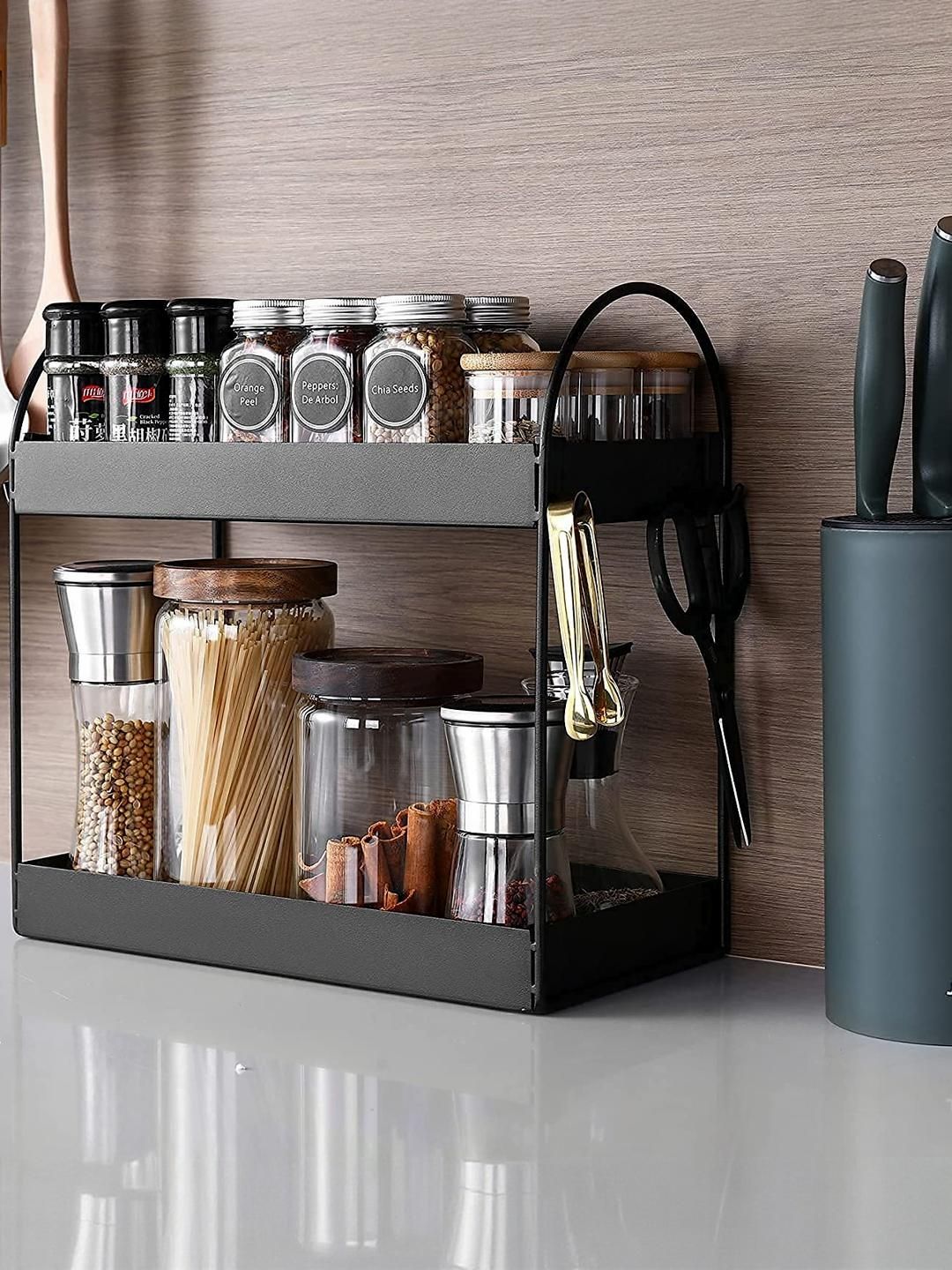 go hooked 2-Tier Metal Standing Rack Vanity Organizer-picture-22