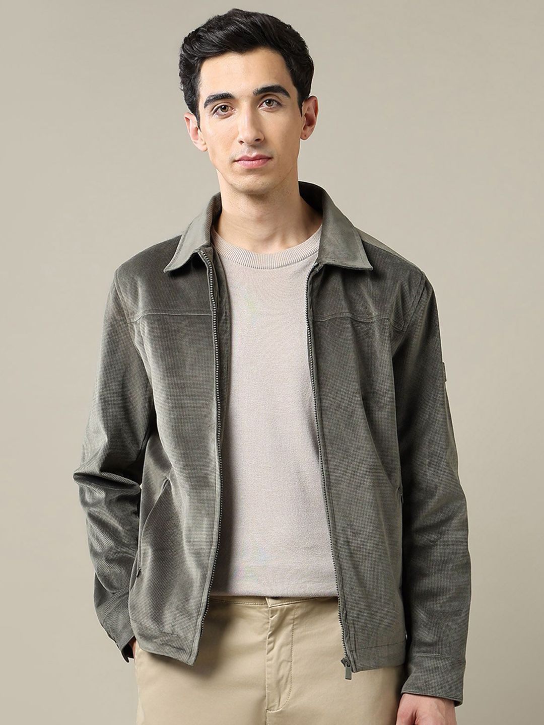 Arrow Men Textured Tailored Jacket-picture-23