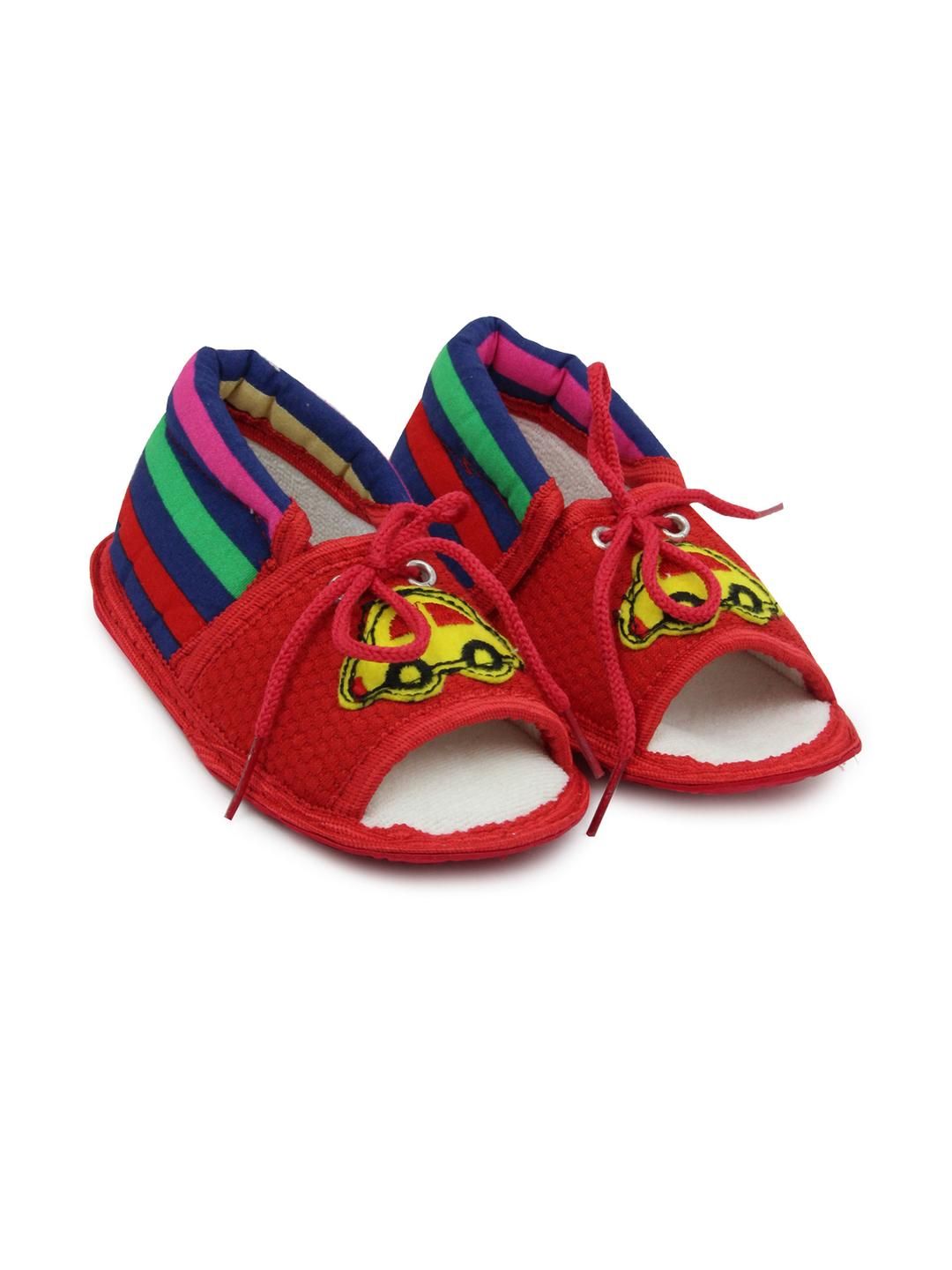 NESKA MODA 6 To 12 Months Infants Printed Anti-Slip Lace Sandal/ Booties-picture-19
