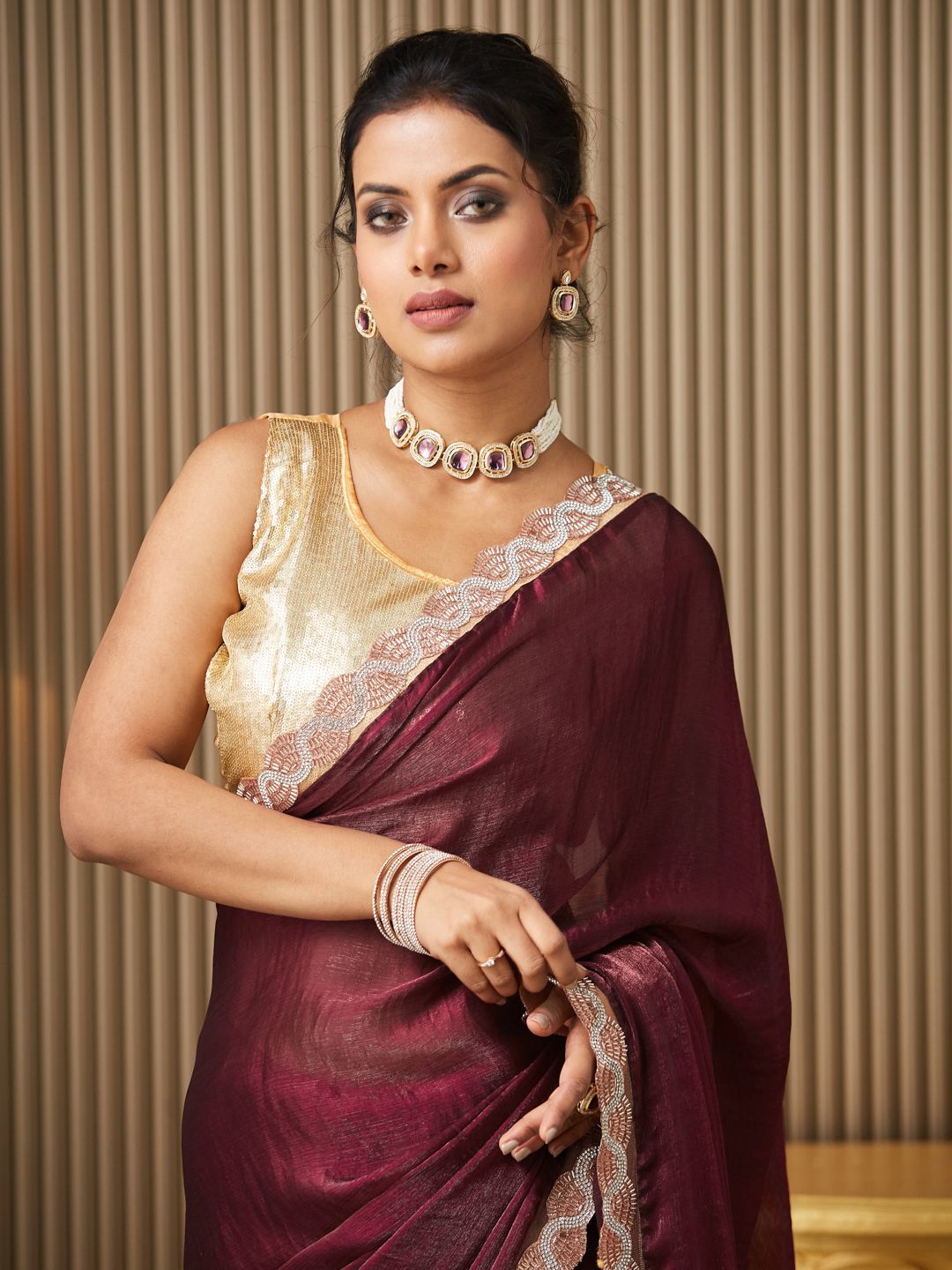 Kalista Embellished Beads and Stones Saree-picture-27