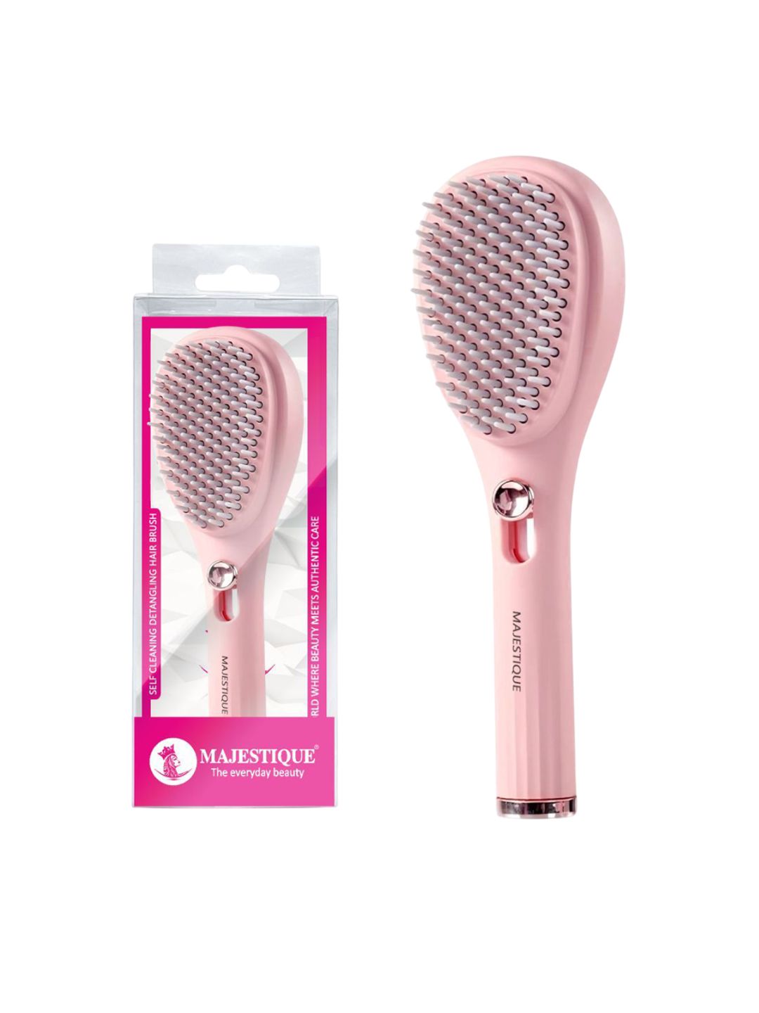 MAJESTIQUE Self Cleaning Detangling Hair Brush-picture-35