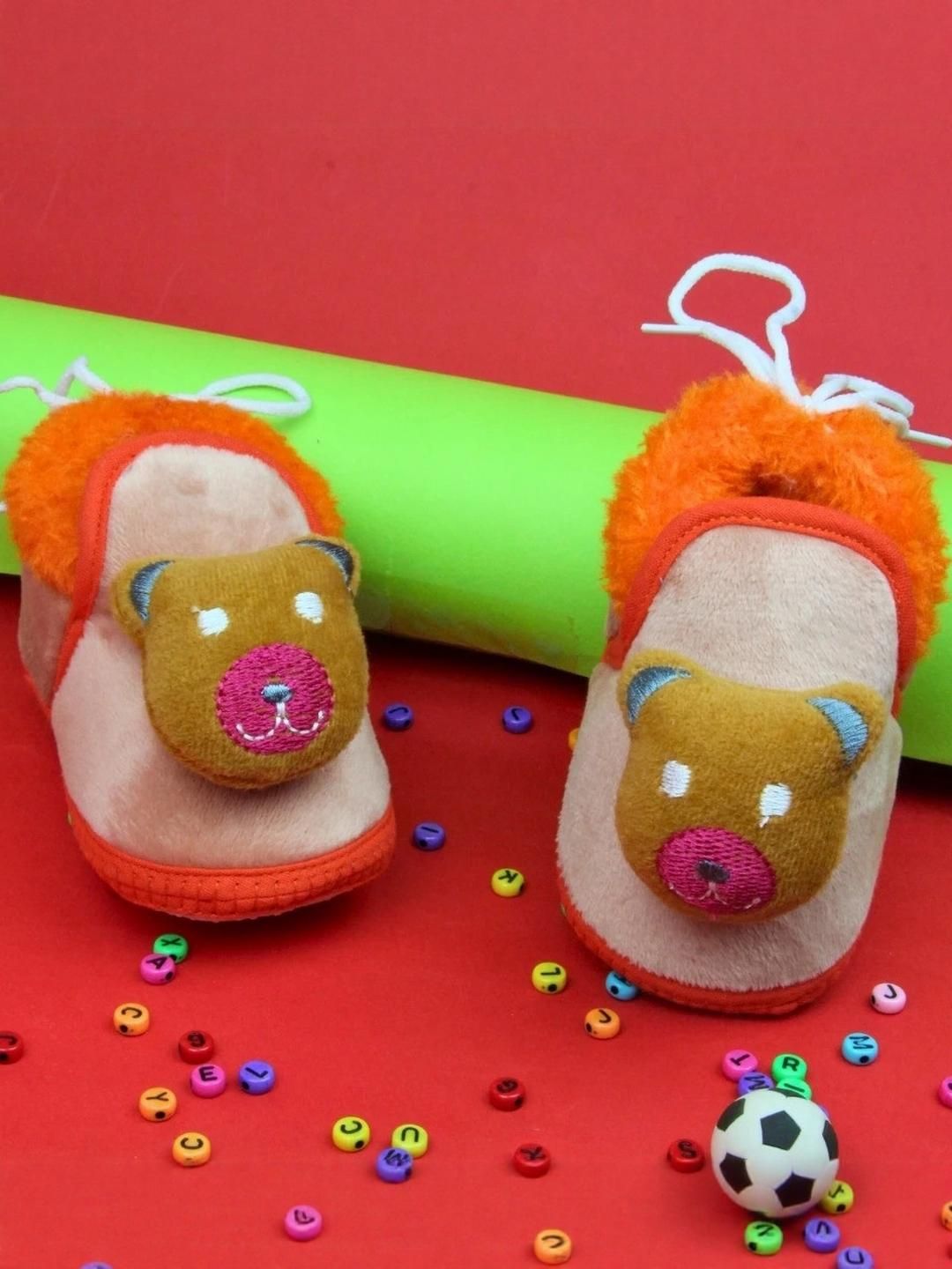 NESKA MODA 6 To 12 Months Infants Cotton and Fur Dog Face Shoes/ Booties-picture-37