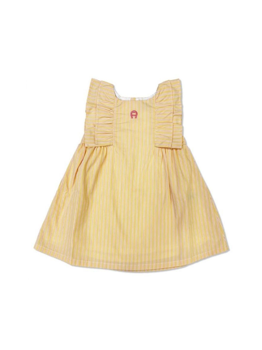 AIGNER Girls Striped Pure Cotton A-Line Dress-image-26